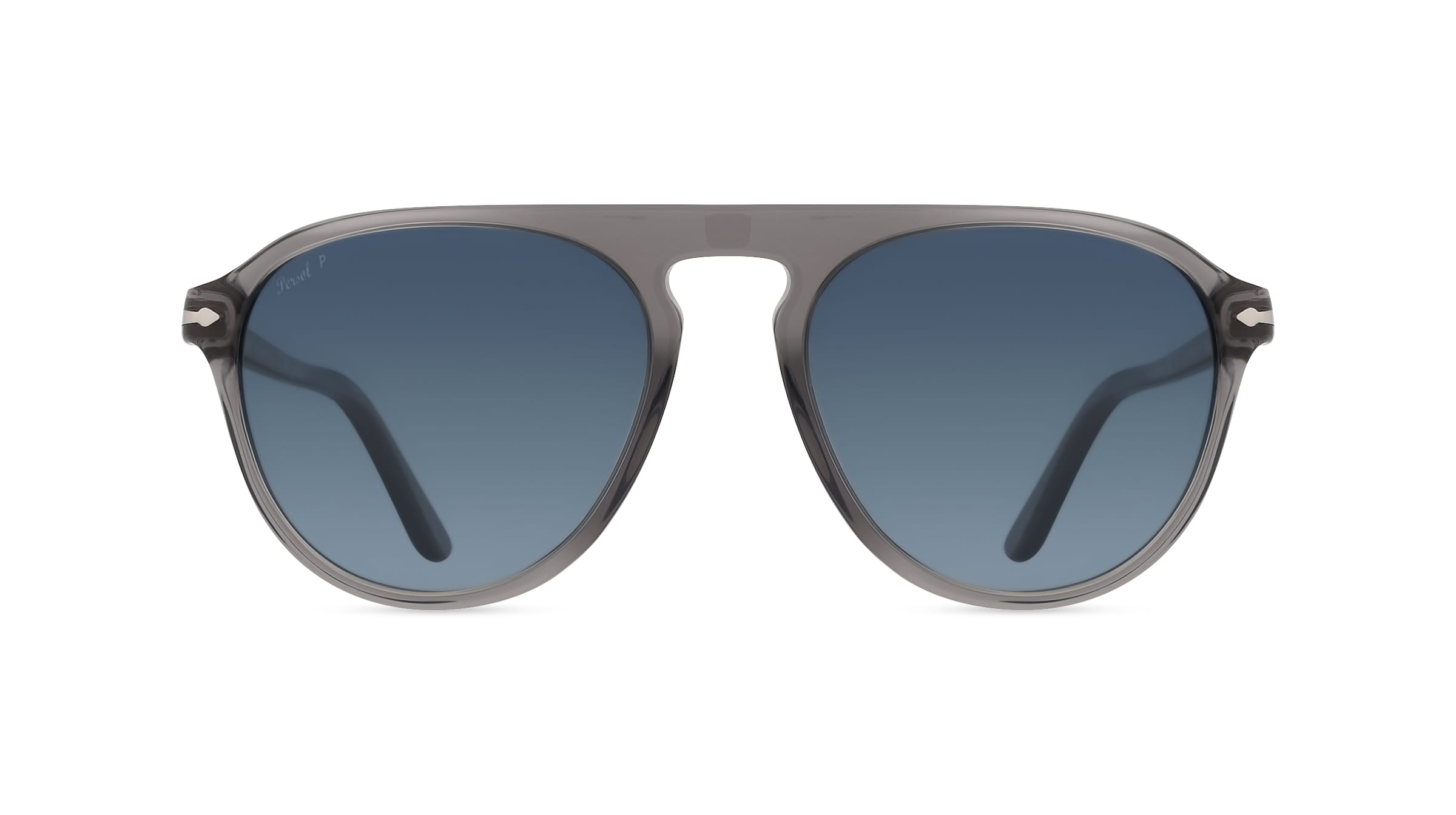 Persol 0PO3302S Unisex-Sonnenbrille Vollrand Pilot Acetat-Gestell, grau