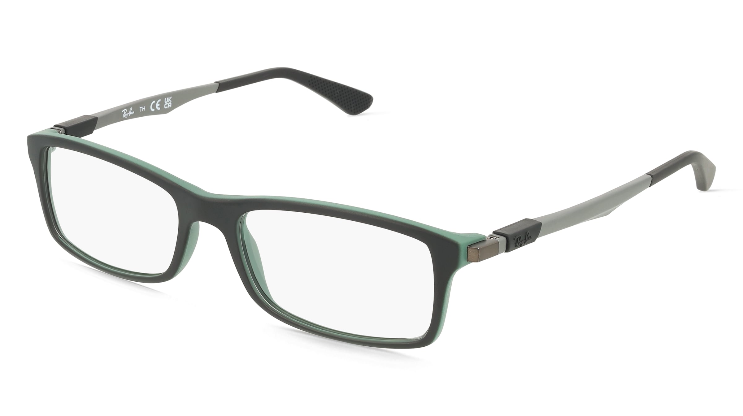 Ray-Ban RB 7017 Herren-Brille inkl. Gläser Vollrand Quadratisch Propionat-Gestell 54/17/130, Schwarz