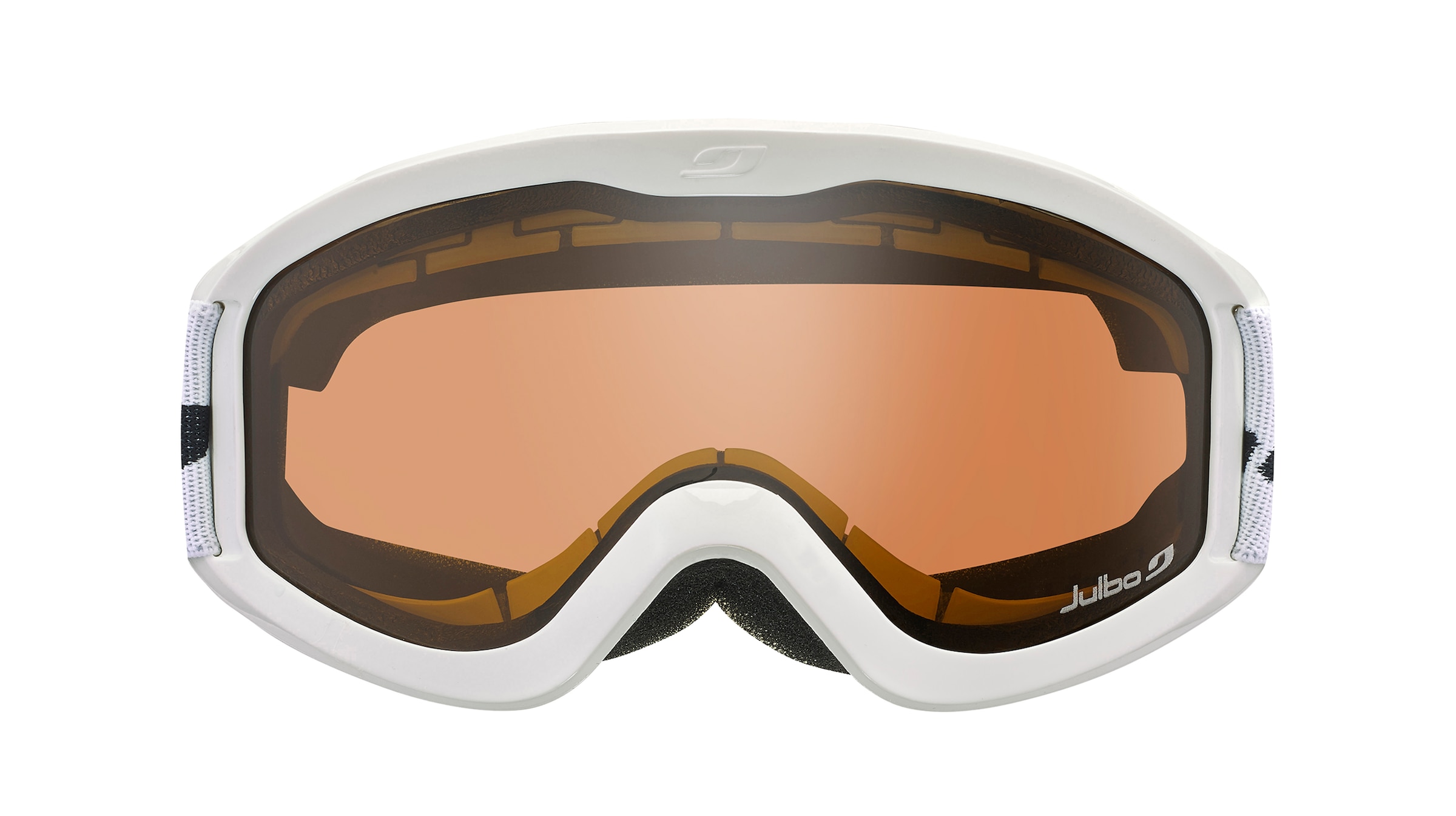 Julbo PROTON OTG J801 Kinder-Skibrille Vollrand Monoscheibe Kunststoff-Gestell, weiß