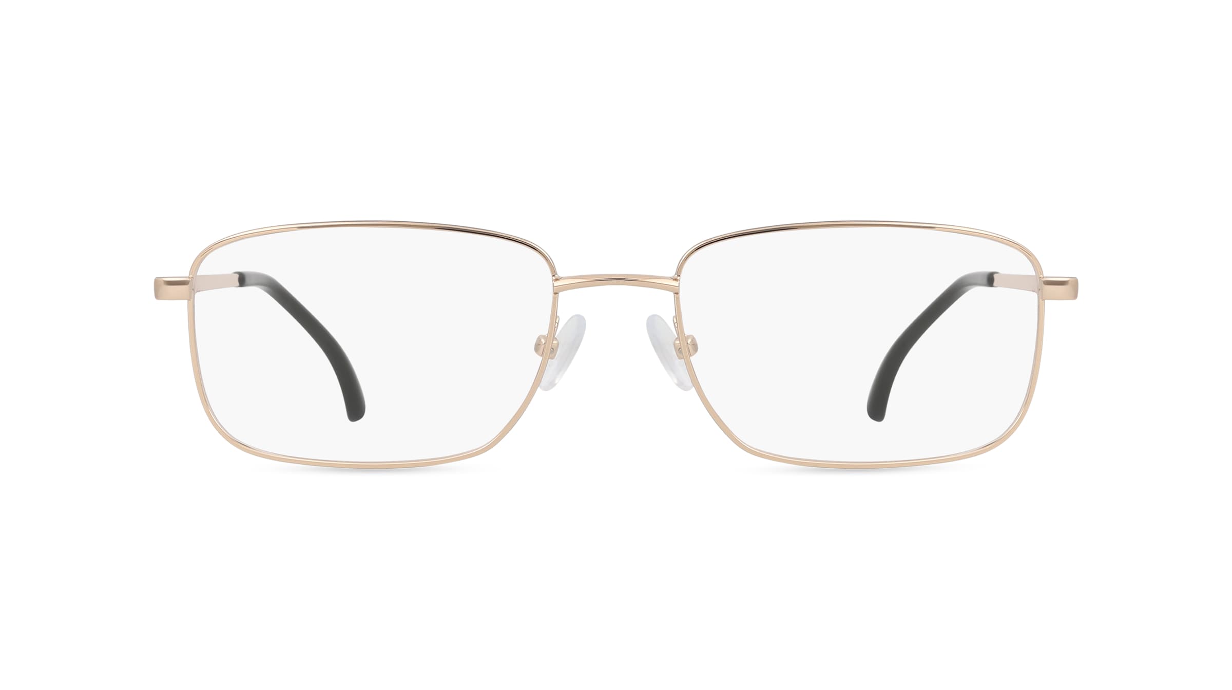 Fielmann BD 534 CL Herren-Brille inkl. Gläser Vollrand Quadratisch Edelstahl-Gestell 54/17/145, gold
