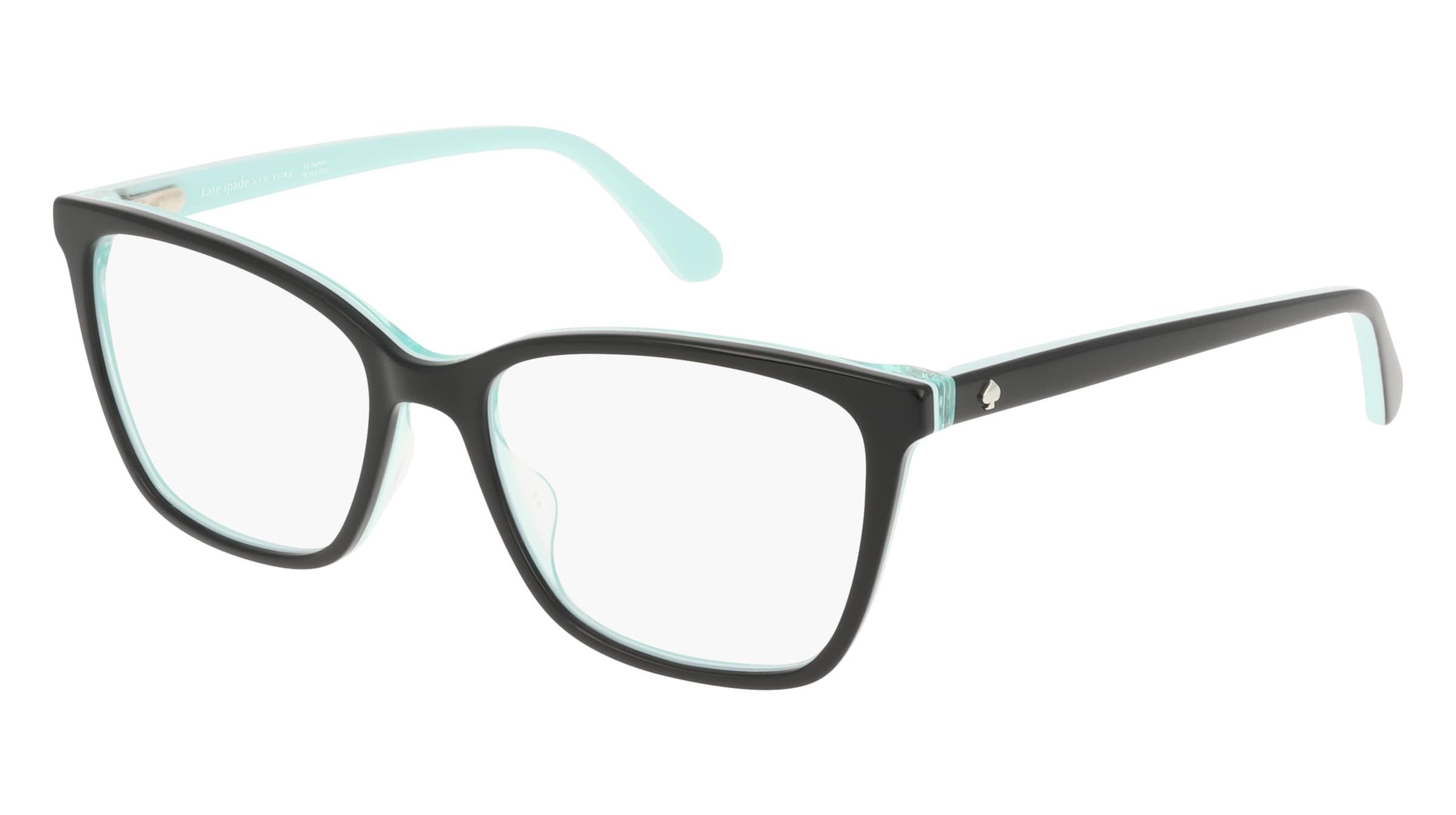 Kate Spade KS JALINDA 2 Damen-Brille inkl. Gläser Vollrand Eckig Acetat-Gestell 52/17/140, Schwarz