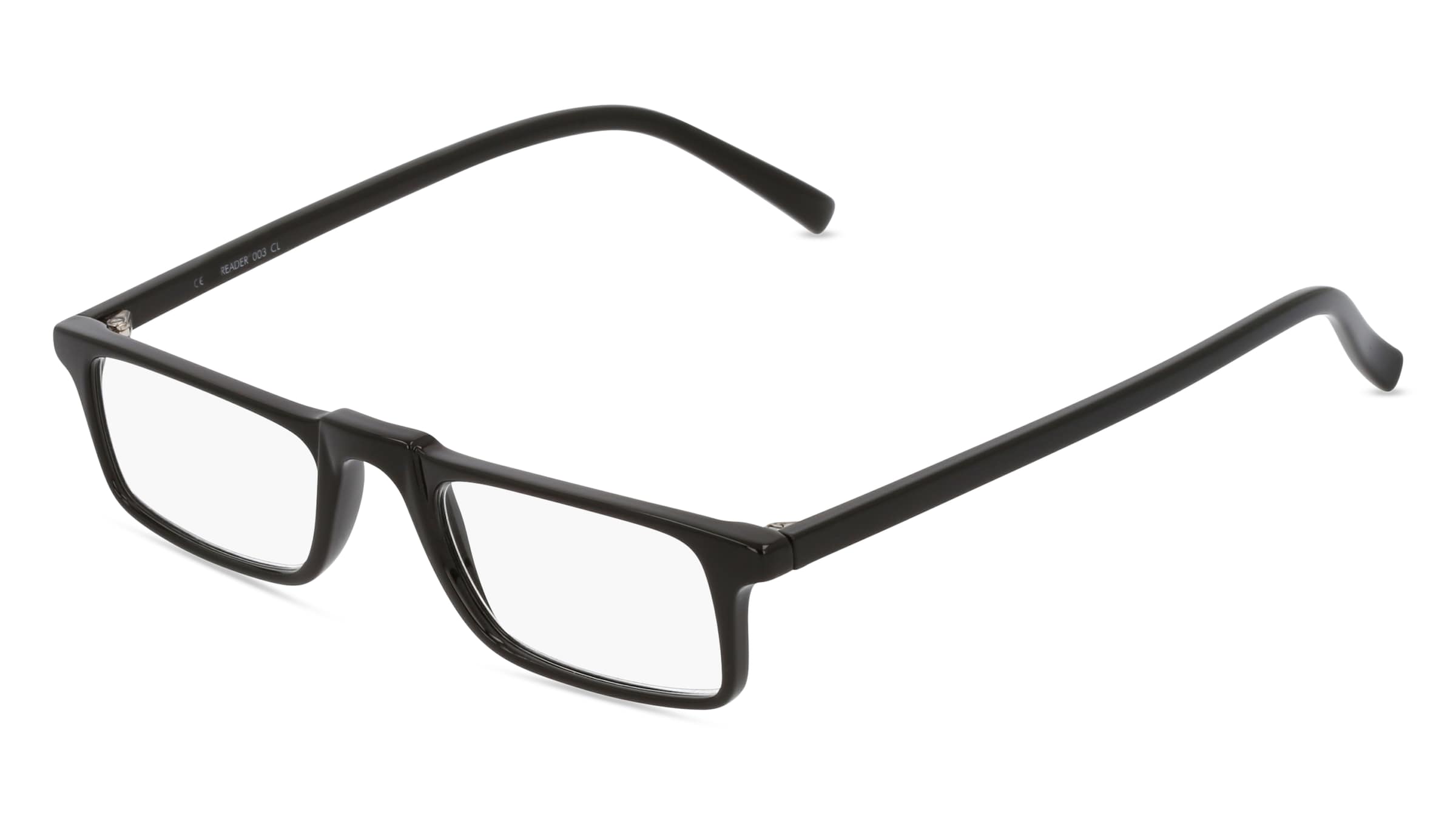 Fielmann READER 003 CL Unisex-Fertiglesebrille Vollrand Quadratisch Kunststoff-Gestell, Schwarz