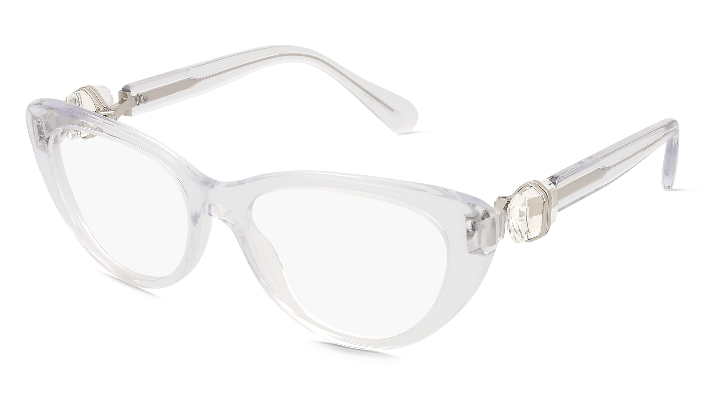 Swarovski 0SK2005 Damen-Brille inkl. Gläser Vollrand Cat Eye Acetat-Gestell 53/17/135, Transparent