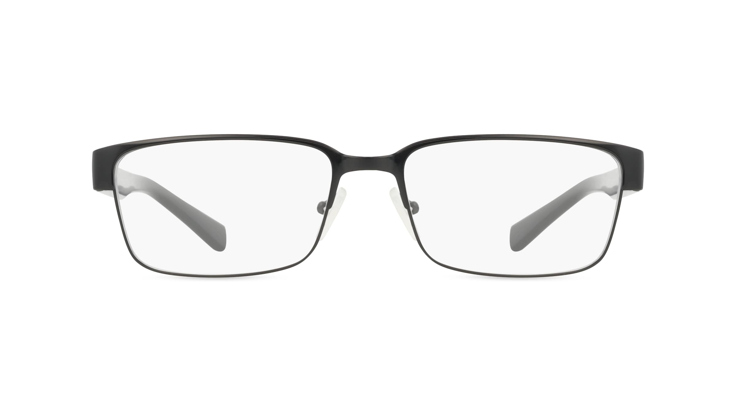 Armani Exchange AX1017 Herren-Brille inkl. Gläser Vollrand Eckig Metall-Gestell 54mm/17mm/140mm, schwarz