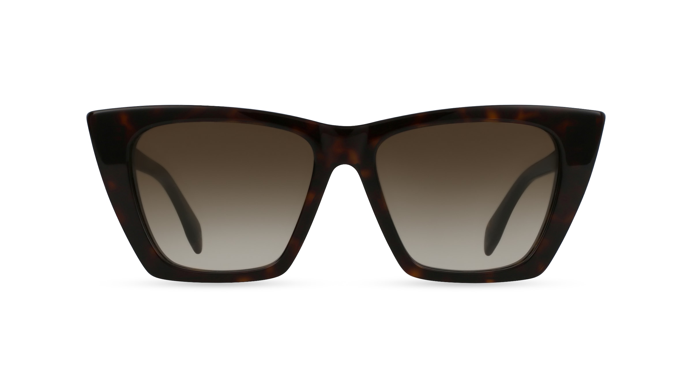 Alexander McQueen AM0299S Damen-Sonnenbrille Vollrand Butterfly Kunststoff-Gestell, braun