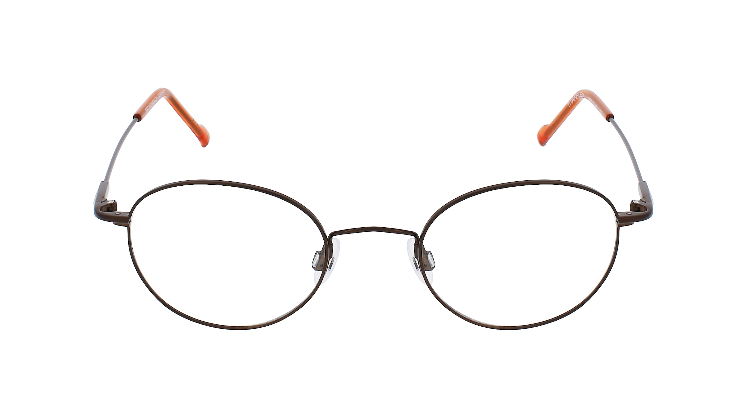Titanflex 3666 Herren-Brille inkl. Gläser Vollrand Panto Titanflex-Gestell 49/21/145, braun