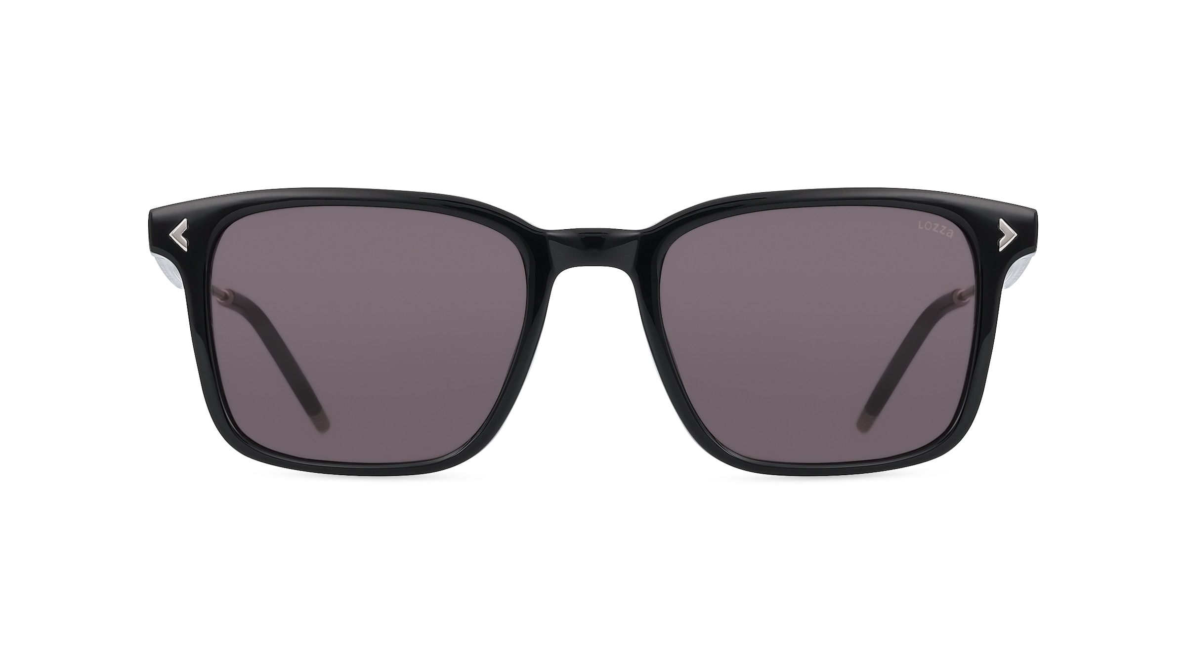 Lozza SL4314 Unisex-Sonnenbrille Vollrand Eckig Acetat-Gestell, schwarz