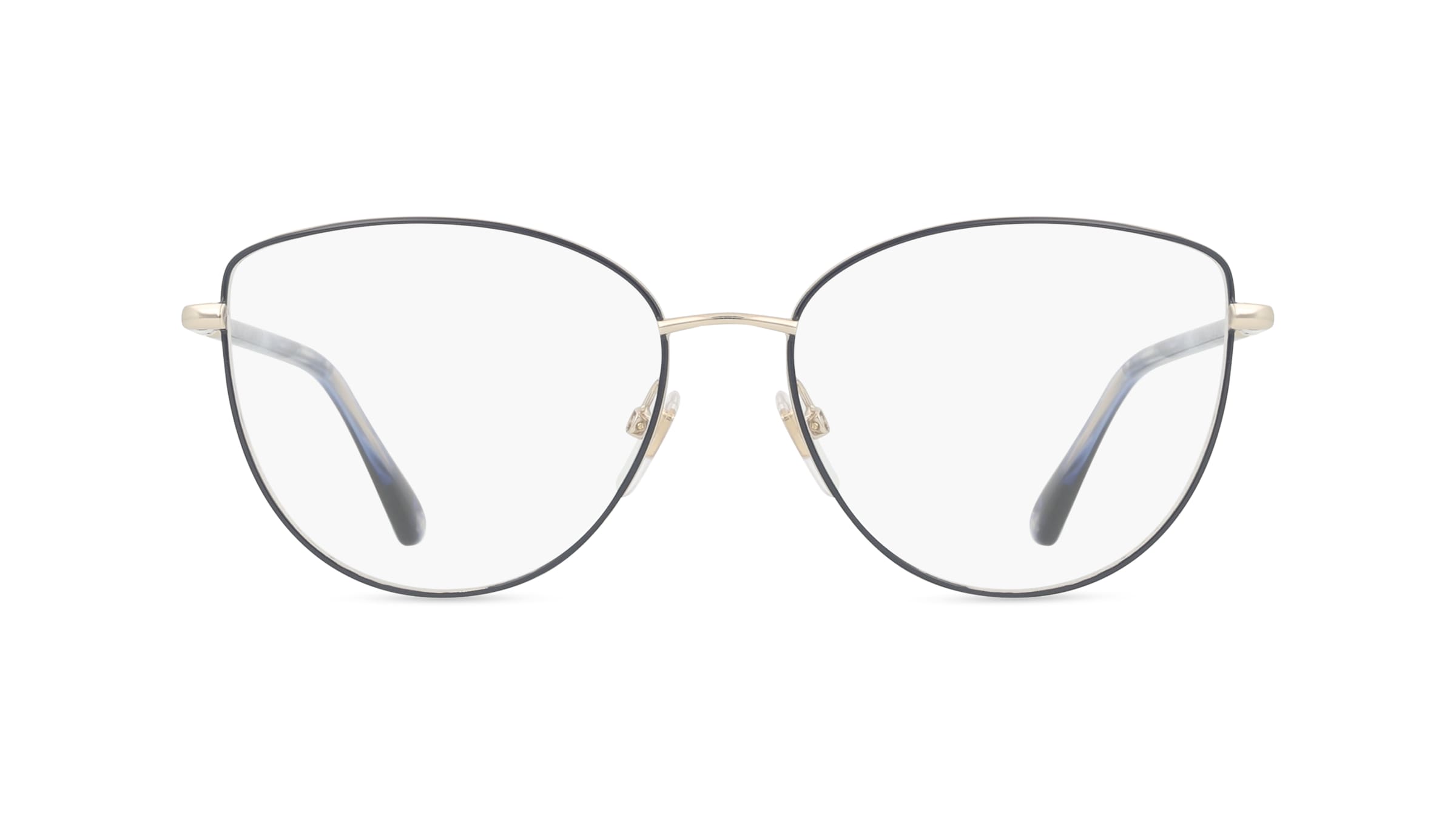 Nina Ricci NRIVNR294 Damen-Brille inkl. Gläser Vollrand Butterfly Metall-Gestell 54mm/16mm/135mm, gold