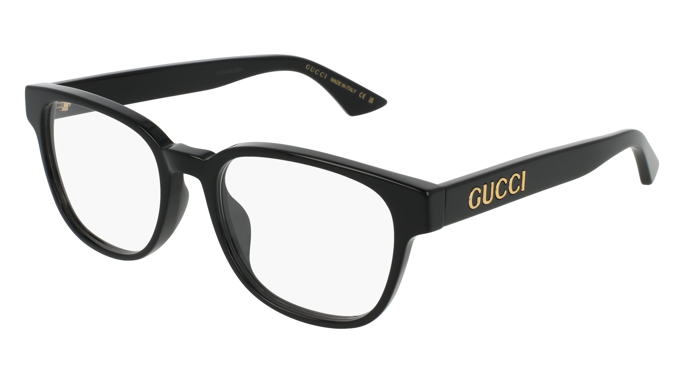 Gucci GG1746OA Unisex-Brille inkl. Gläser Vollrand Panto Acetat-Gestell 52/18/145, Schwarz