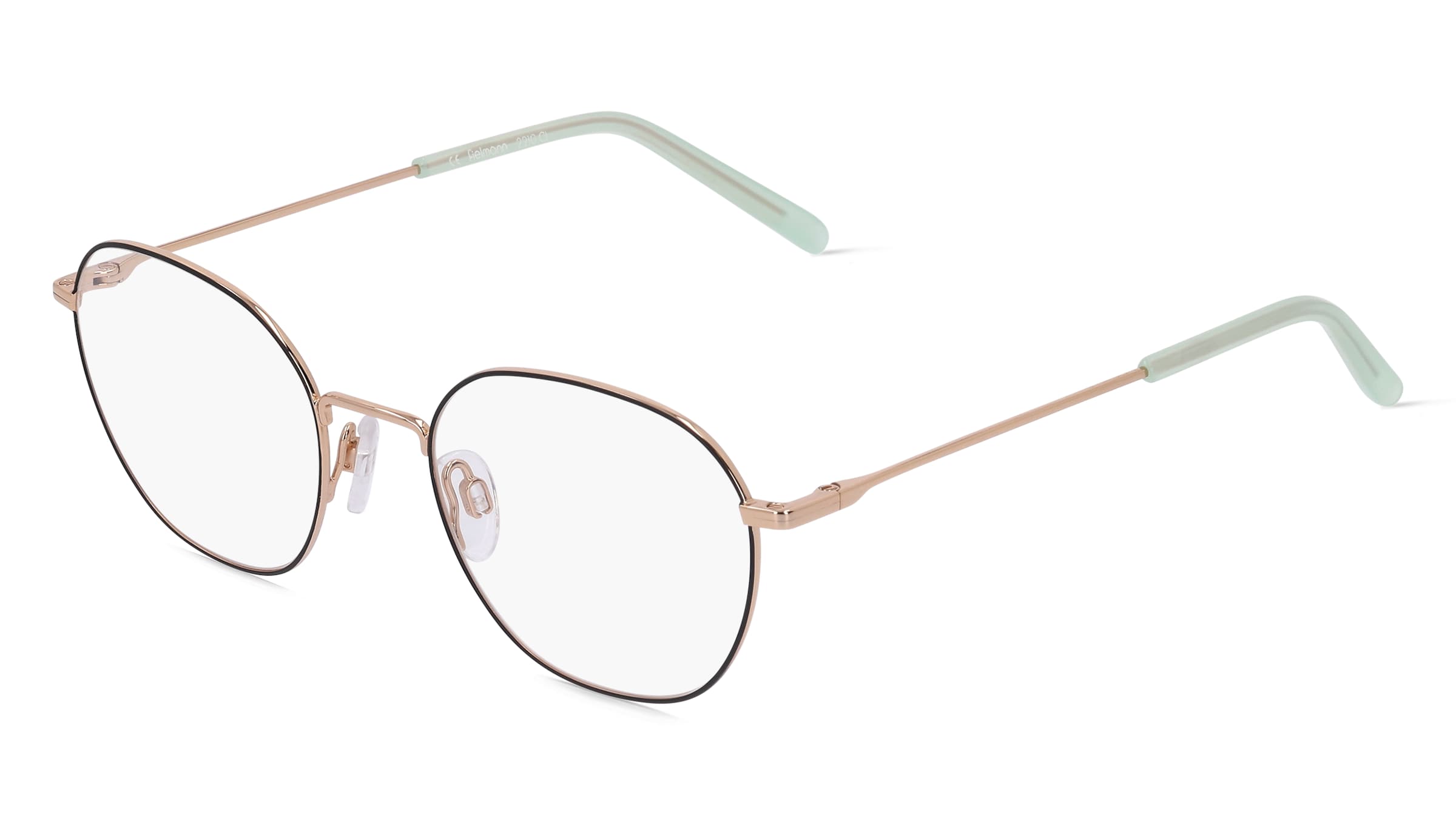 Fielmann 2210 CL Unisex-Brille inkl. Gläser Vollrand Quadratisch Edelstahl-Gestell 50/19/140, Schwarz