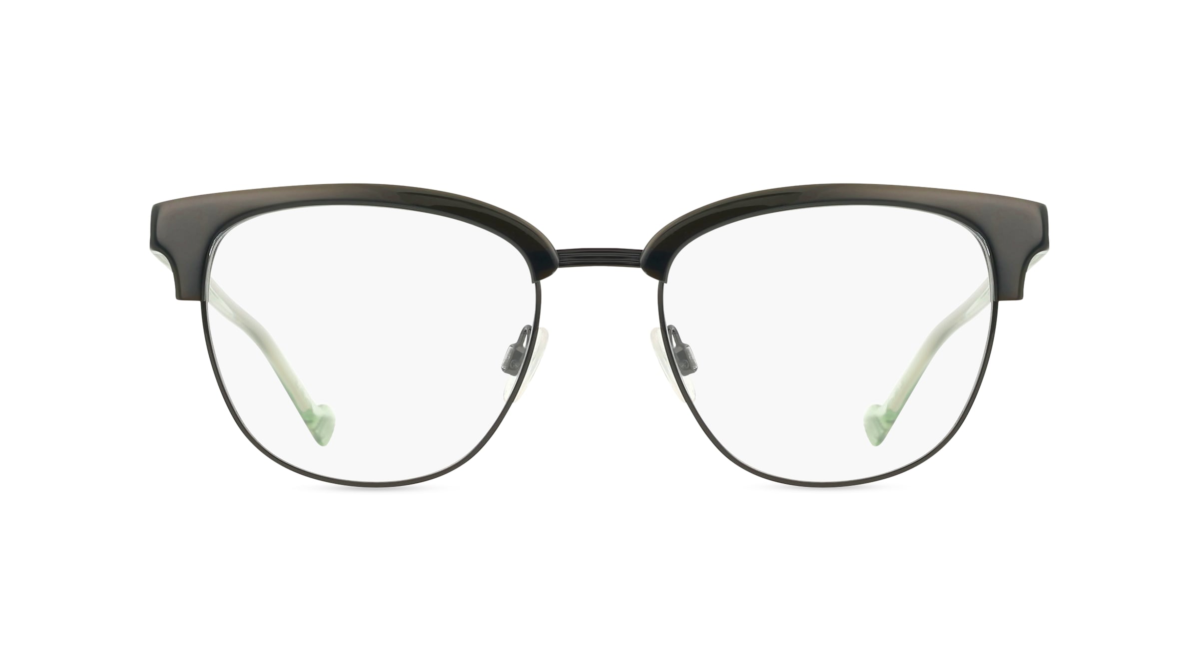 MINI EYEWEAR 741021 Unisex-Brille inkl. Gläser Vollrand Butterfly Material Mix-Gestell 53mm/20mm/140mm, grün