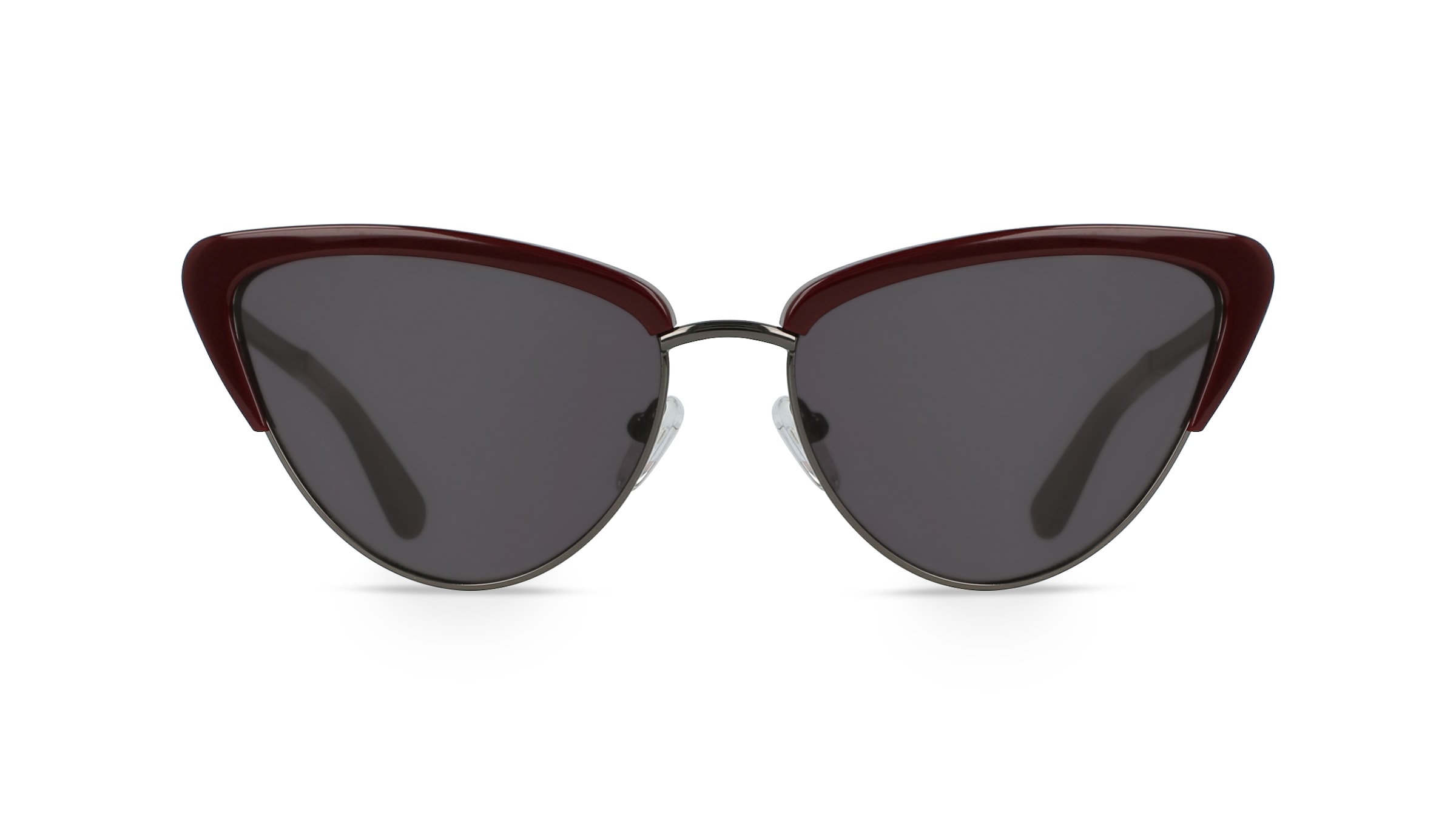 Fielmann MI 015 SUN FA/T Damen-Sonnenbrille Vollrand Butterfly Edelstahl-Gestell, grau