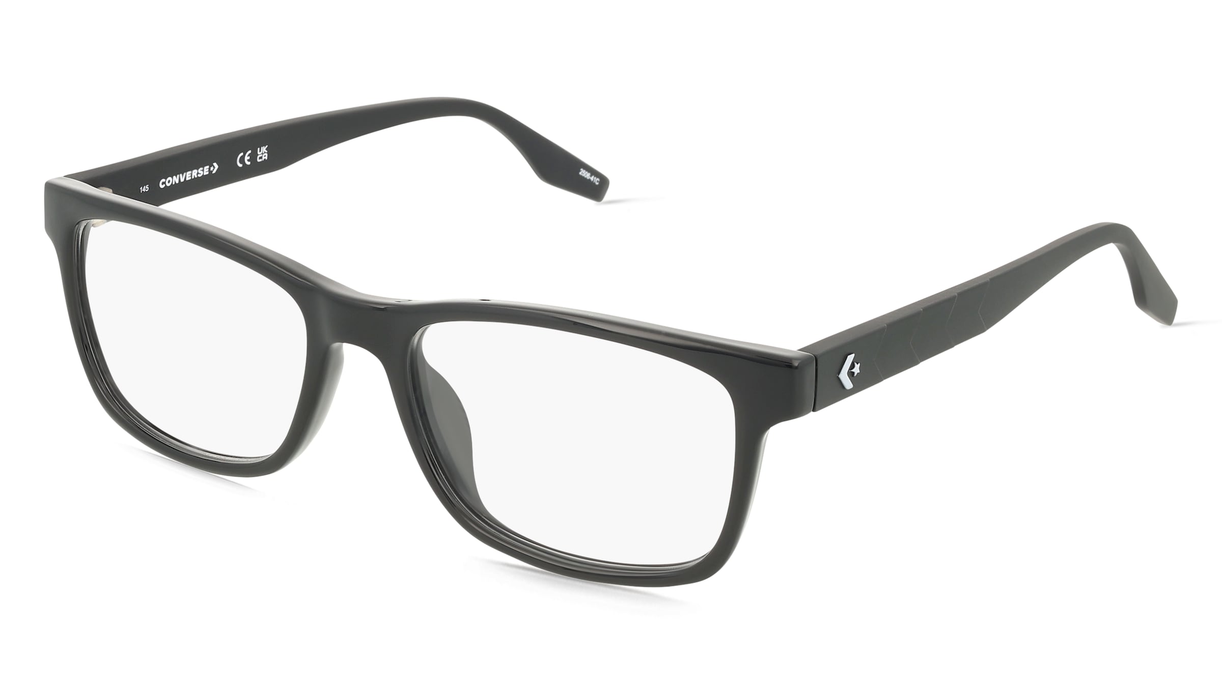 Converse CV5067N Herren-Brille inkl. Gläser Vollrand Eckig Kunststoff-Gestell 54/17/145, Schwarz