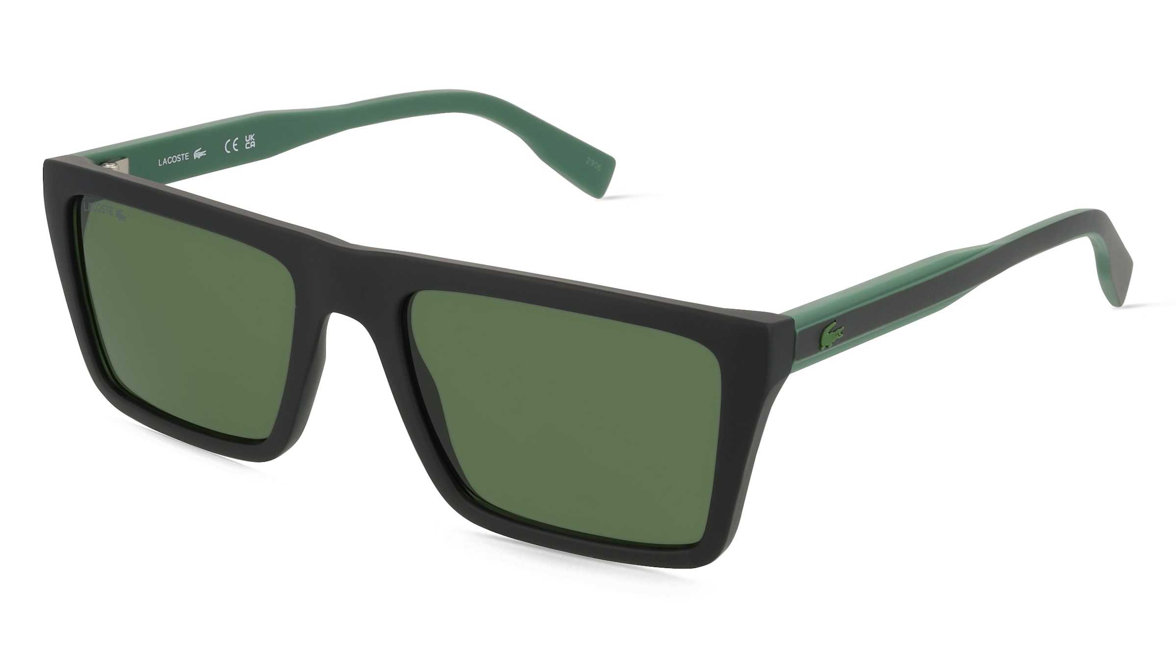 Lacoste L6009S Unisex-Sonnenbrille Vollrand Quadratisch Kunststoff-Gestell, Schwarz