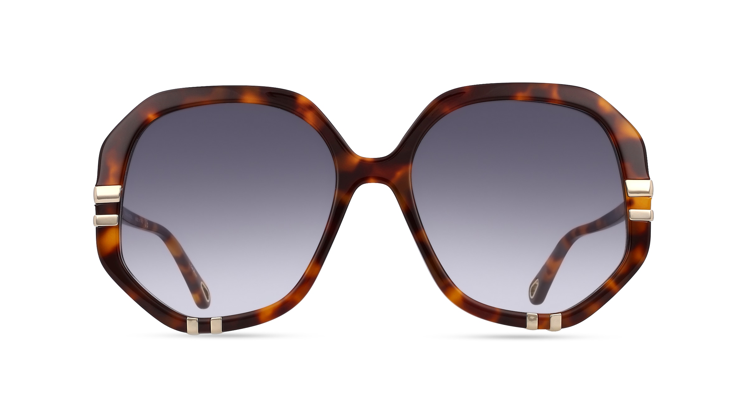 Chloé CH0105S Unisex-Sonnenbrille Vollrand Achteckig Bio-Acetat-Gestell, braun