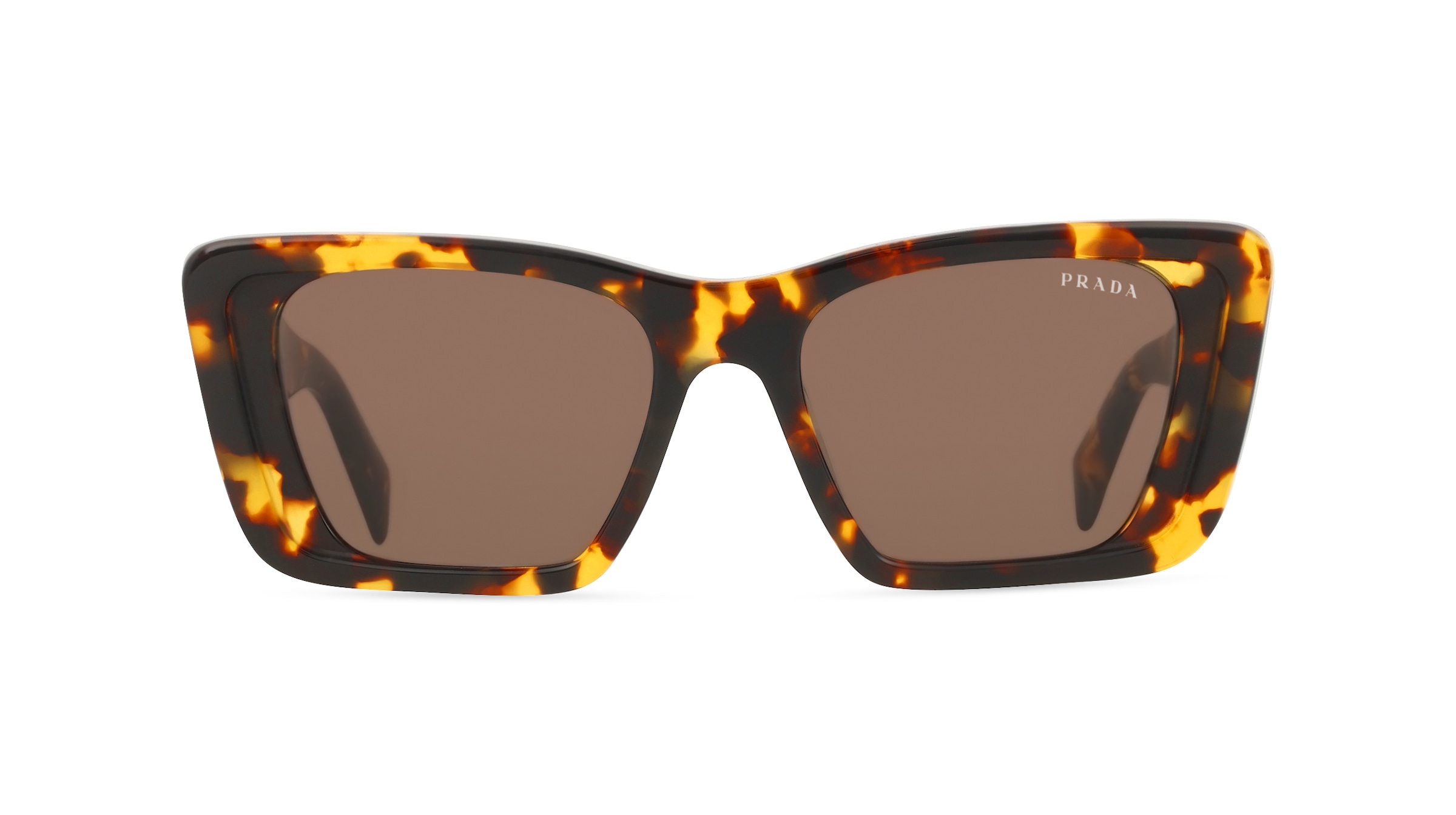 Prada 0PR 08YS Damen-Sonnenbrille Vollrand Butterfly Acetat-Gestell, Havanna