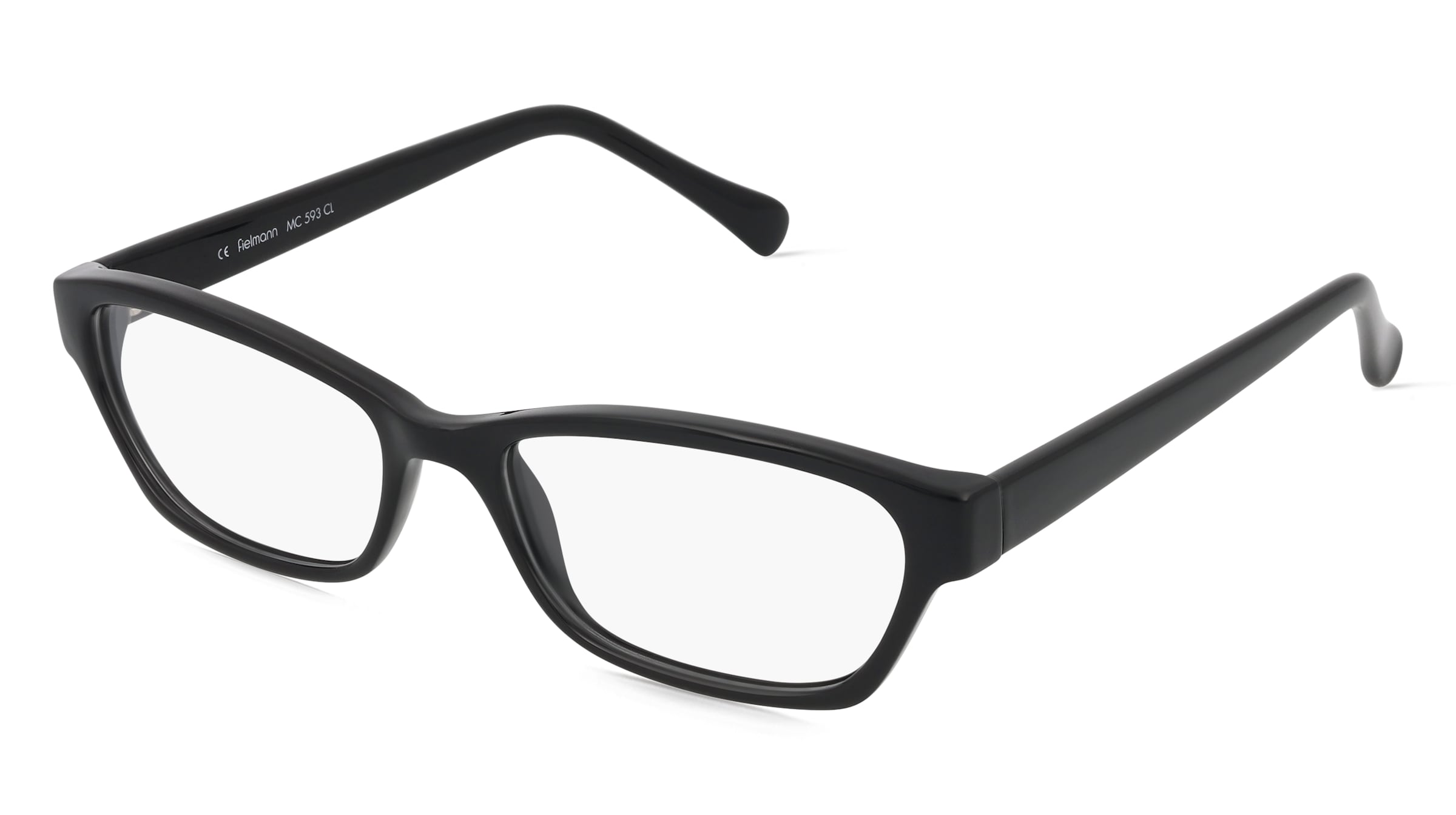 Fielmann MC 593 CL Damen-Brille inkl. Gläser Vollrand Butterfly Propionat-Gestell 52/16/135, Schwarz
