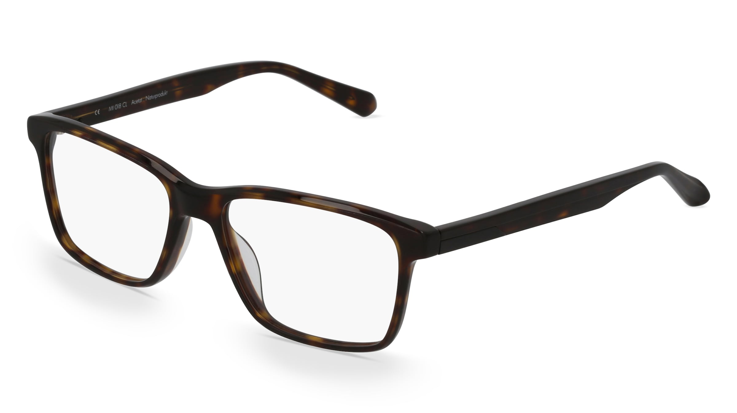 Fielmann MI 018 CL Herren-Brille inkl. Gläser Vollrand Quadratisch Acetat-Gestell 54/16/140, Havanna