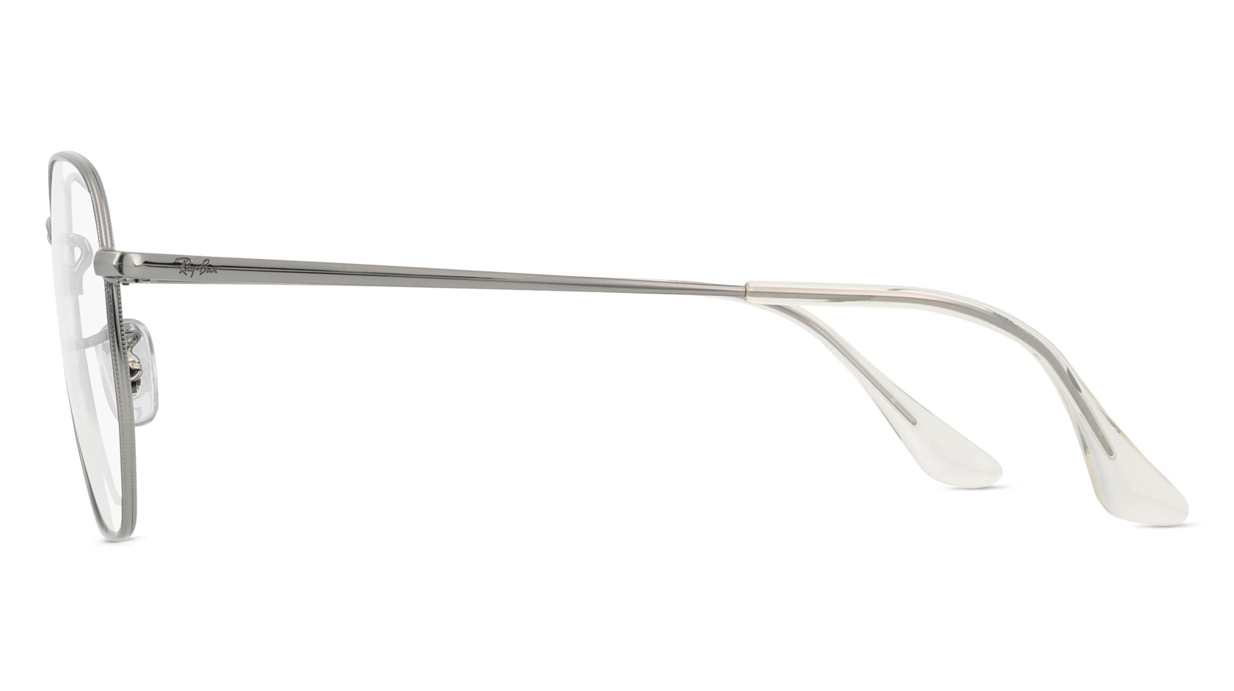 Thumbnail - Ray-Ban RX6448 Unisex-Brille inkl. Gläser Vollrand Quadratisch Metall-Gestell 54/21/145, grau