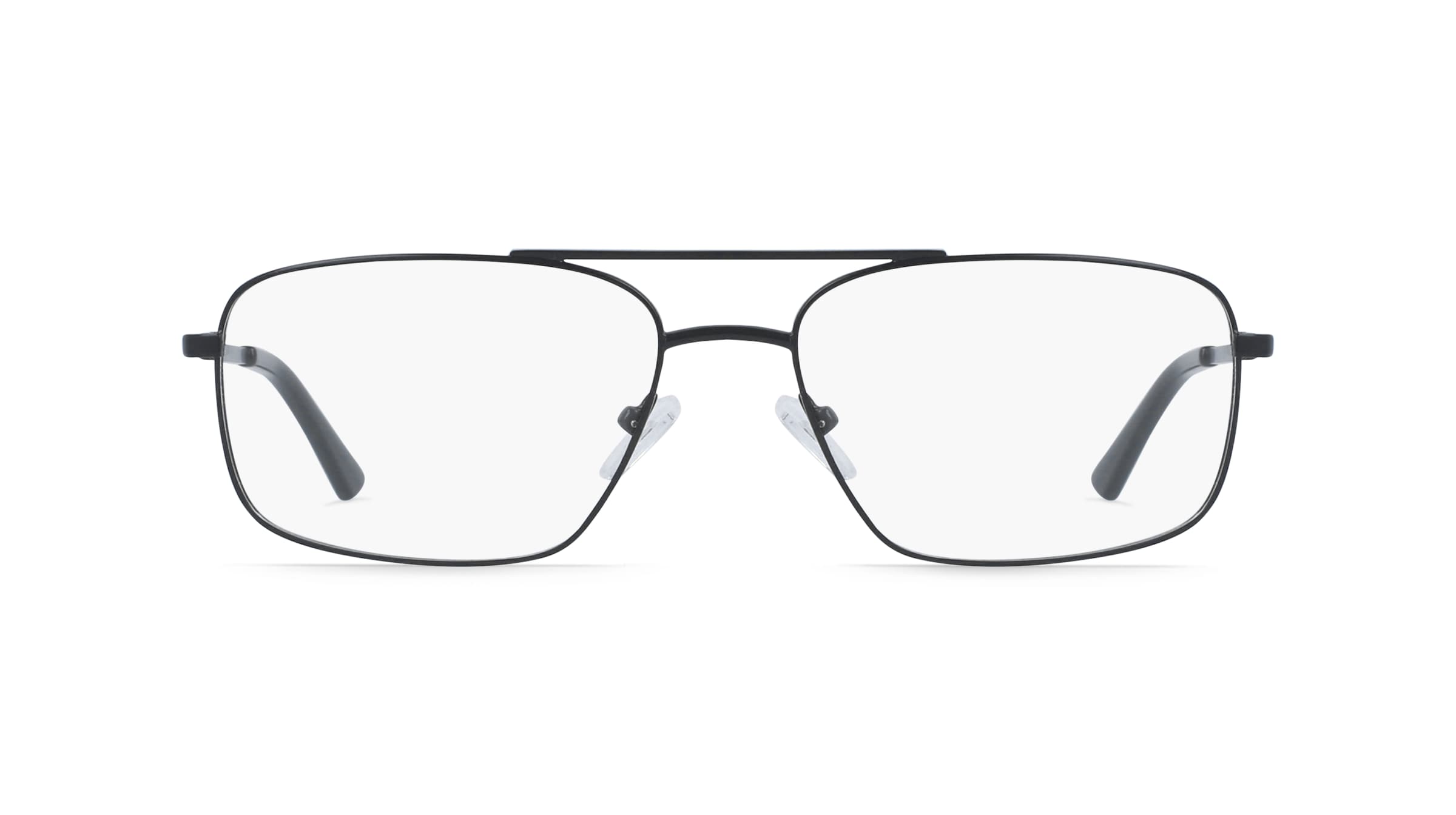 Fielmann DDJ 002 CL Herren-Brille inkl. Gläser Vollrand Eckig Edelstahl-Gestell 55mm/17mm/135mm, blau