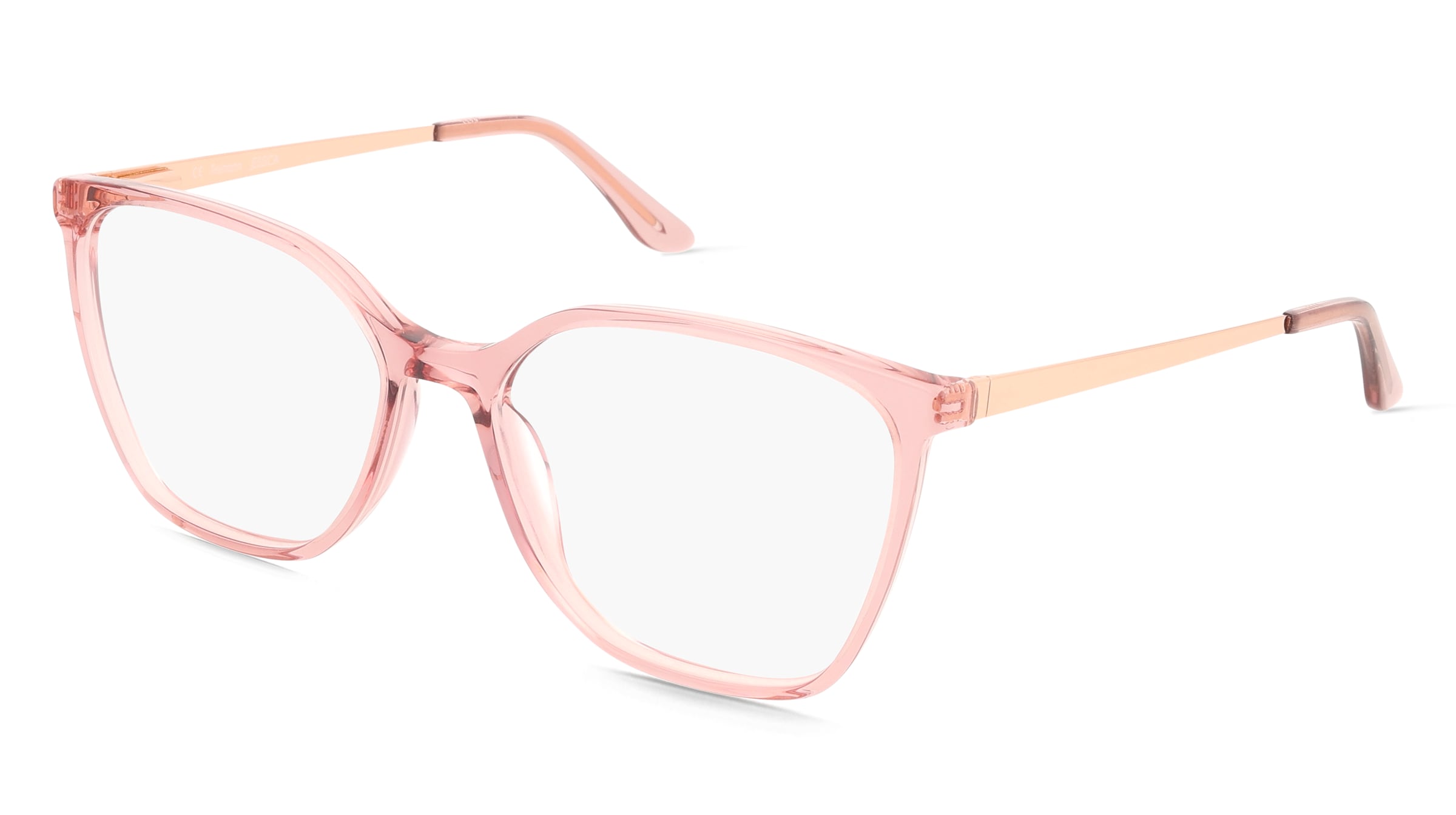 Fielmann ABC 097 FLEX FA JESSICA Damen-Brille inkl. Gläser Vollrand Butterfly Acetat-Gestell 55/16/135, Pink