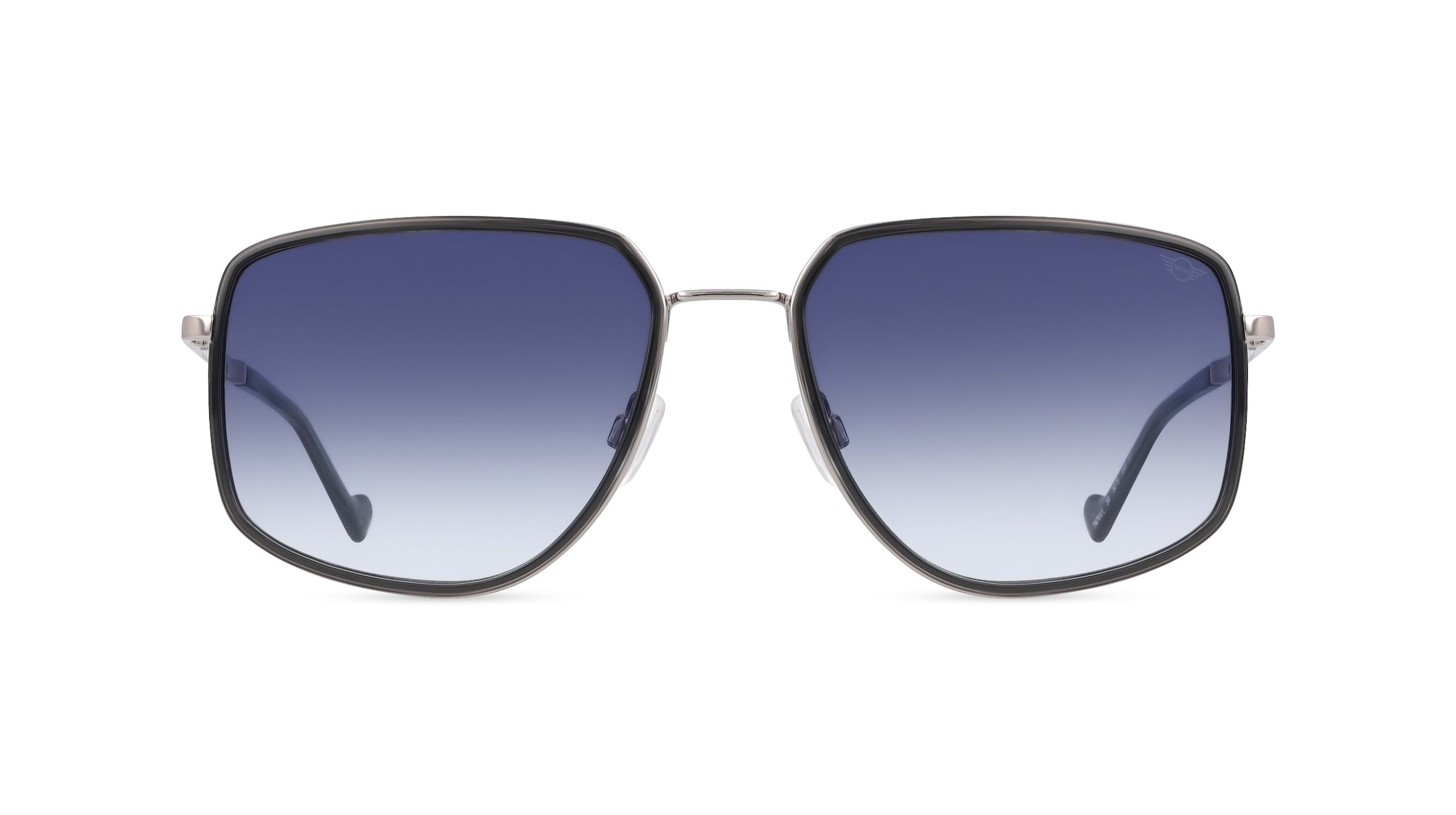 MINI EYEWEAR 747019 Unisex-Sonnenbrille Vollrand Pilot Metall-Gestell, grau