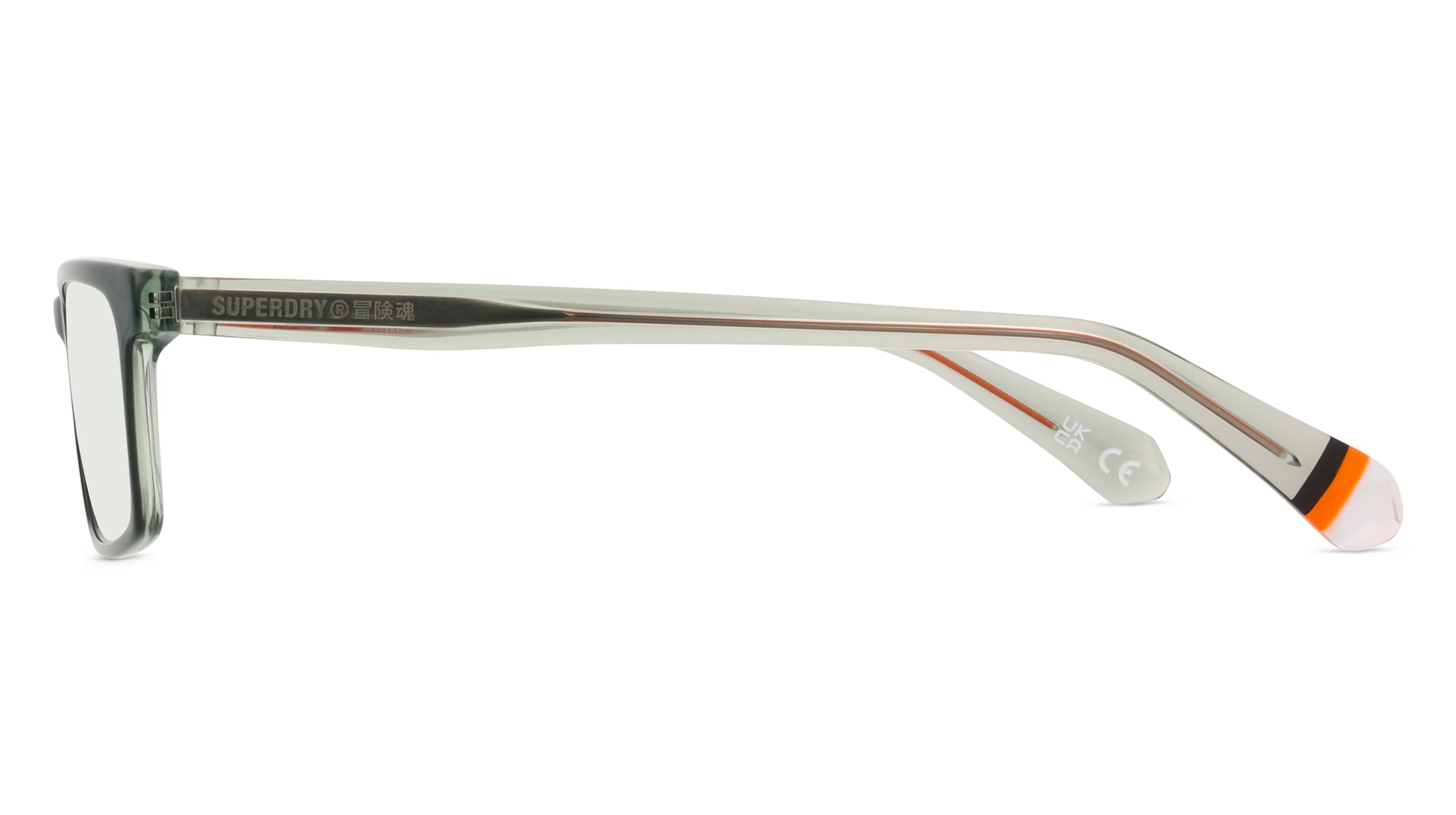 Thumbnail - Superdry SDO 3001 Unisex-Brille inkl. Gläser Vollrand Quadratisch Kunststoff-Gestell 53/16/145, grün