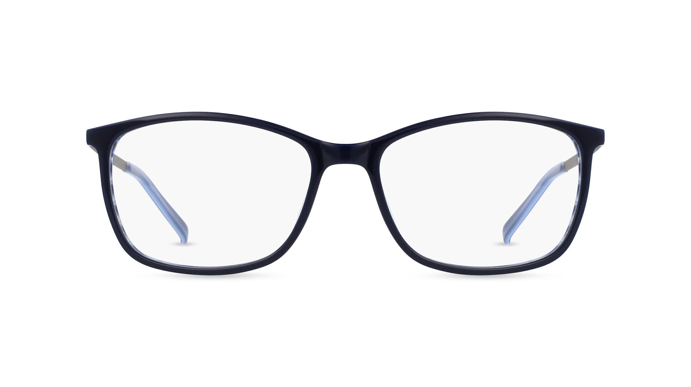 Fielmann MI 037 CL Damen-Brille inkl. Gläser Vollrand Eckig Acetat-Gestell 53mm/15mm/135mm, blau