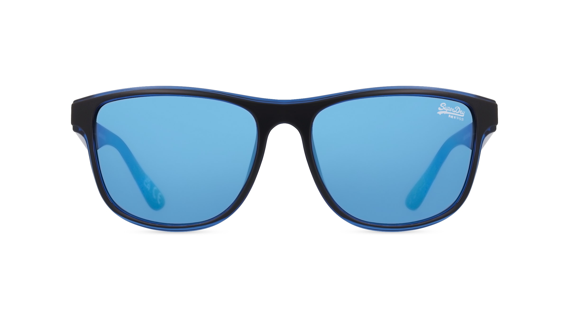 Superdry ROCKSTEP Unisex-Sonnenbrille Vollrand Eckig Kunststoff-Gestell, schwarz