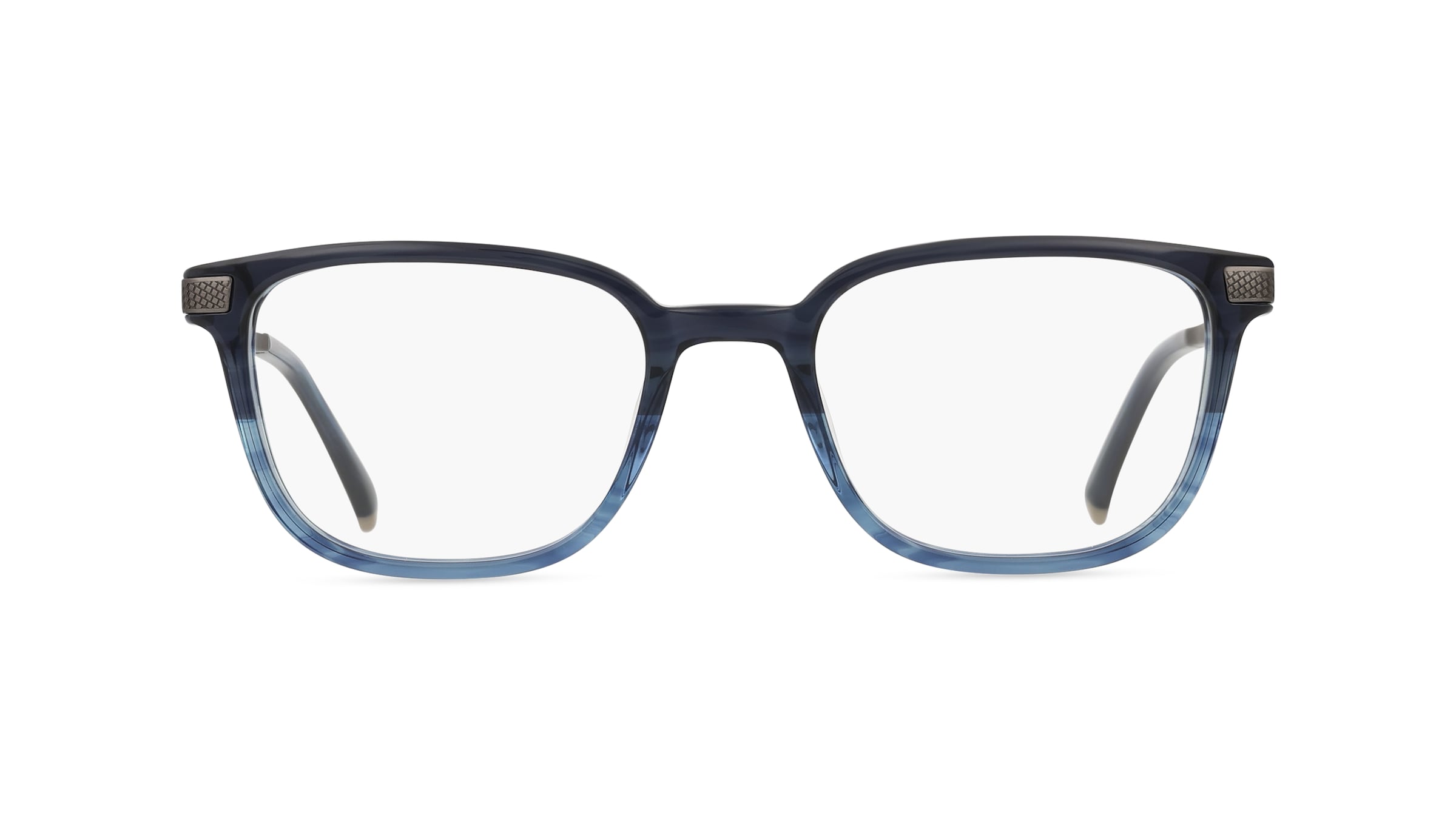 Fielmann BD 413 FLEX CL Herren-Brille inkl. Gläser Vollrand Eckig Acetat-Gestell 52mm/20mm/140mm, blau