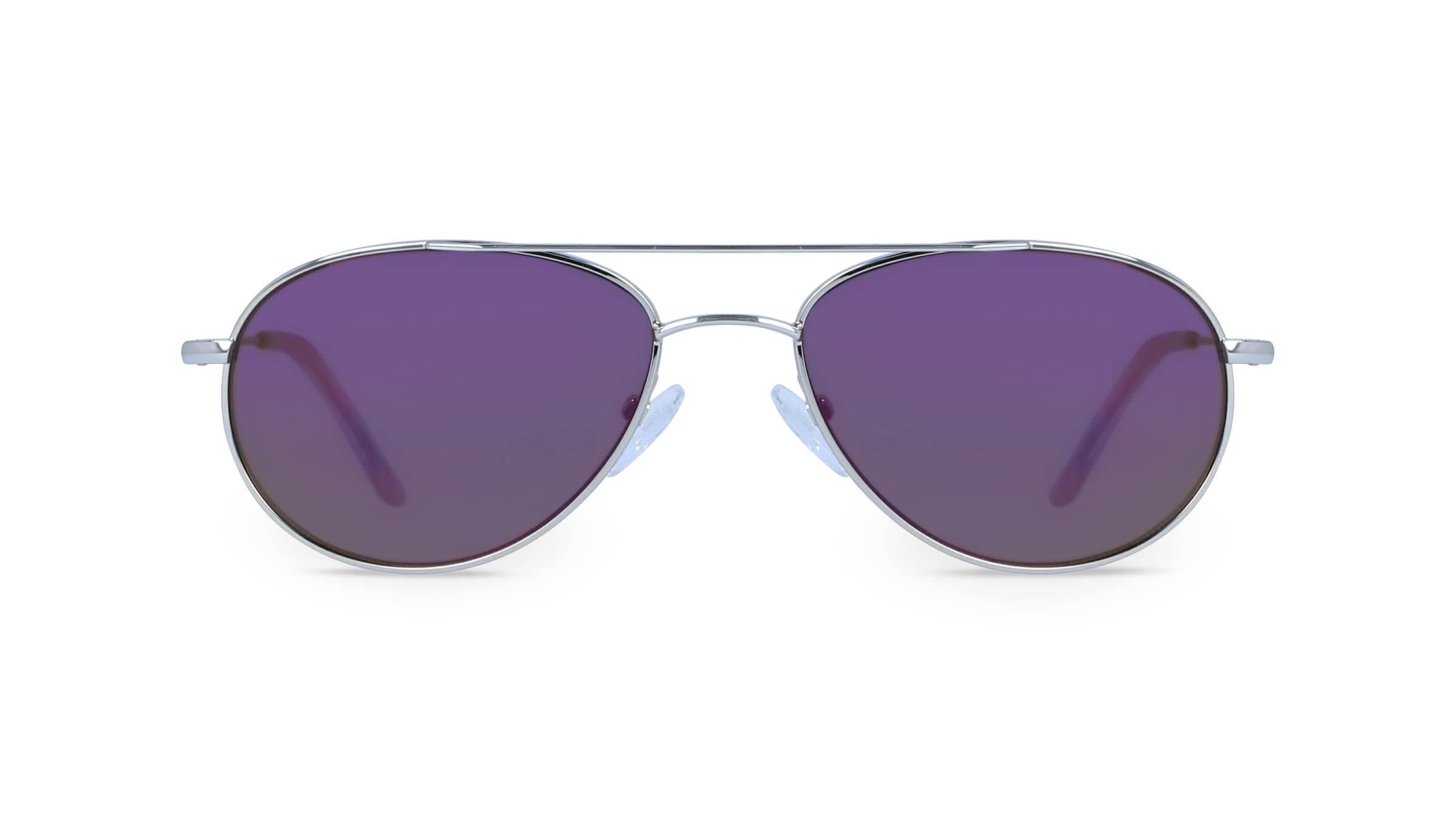 Fielmann BD 039 MOD SUN CL Unisex-Sonnenbrille Vollrand Pilot Metall-Gestell, silber