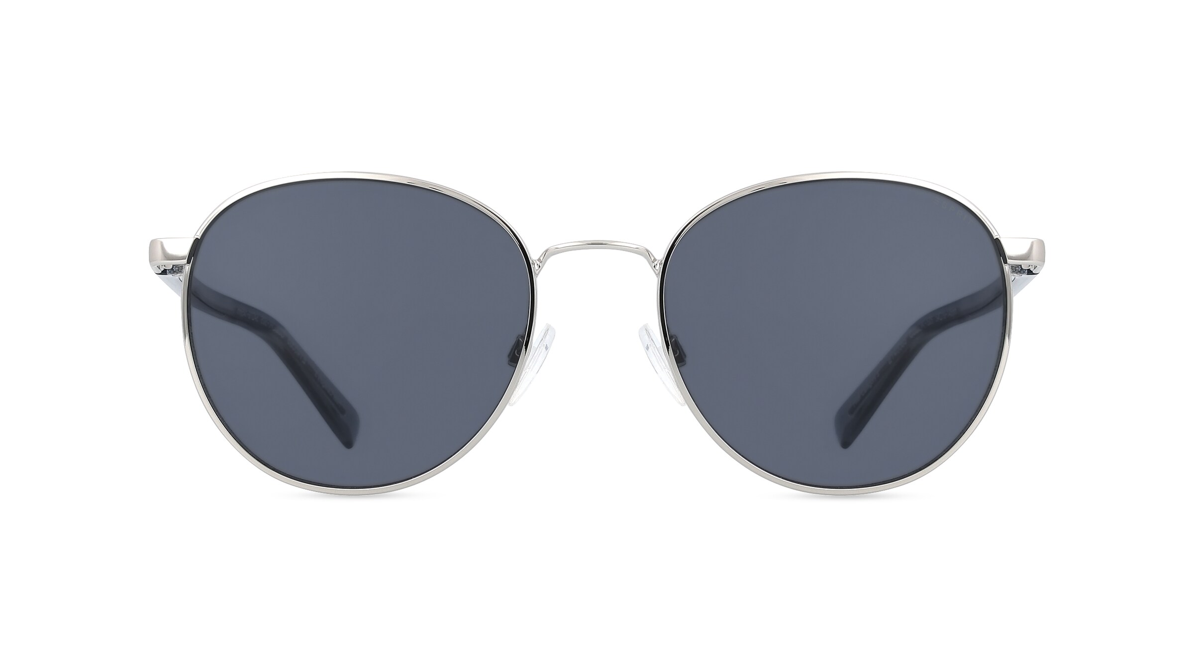 Esprit 40065 Unisex-Sonnenbrille Vollrand Rund Metall-Gestell, silber