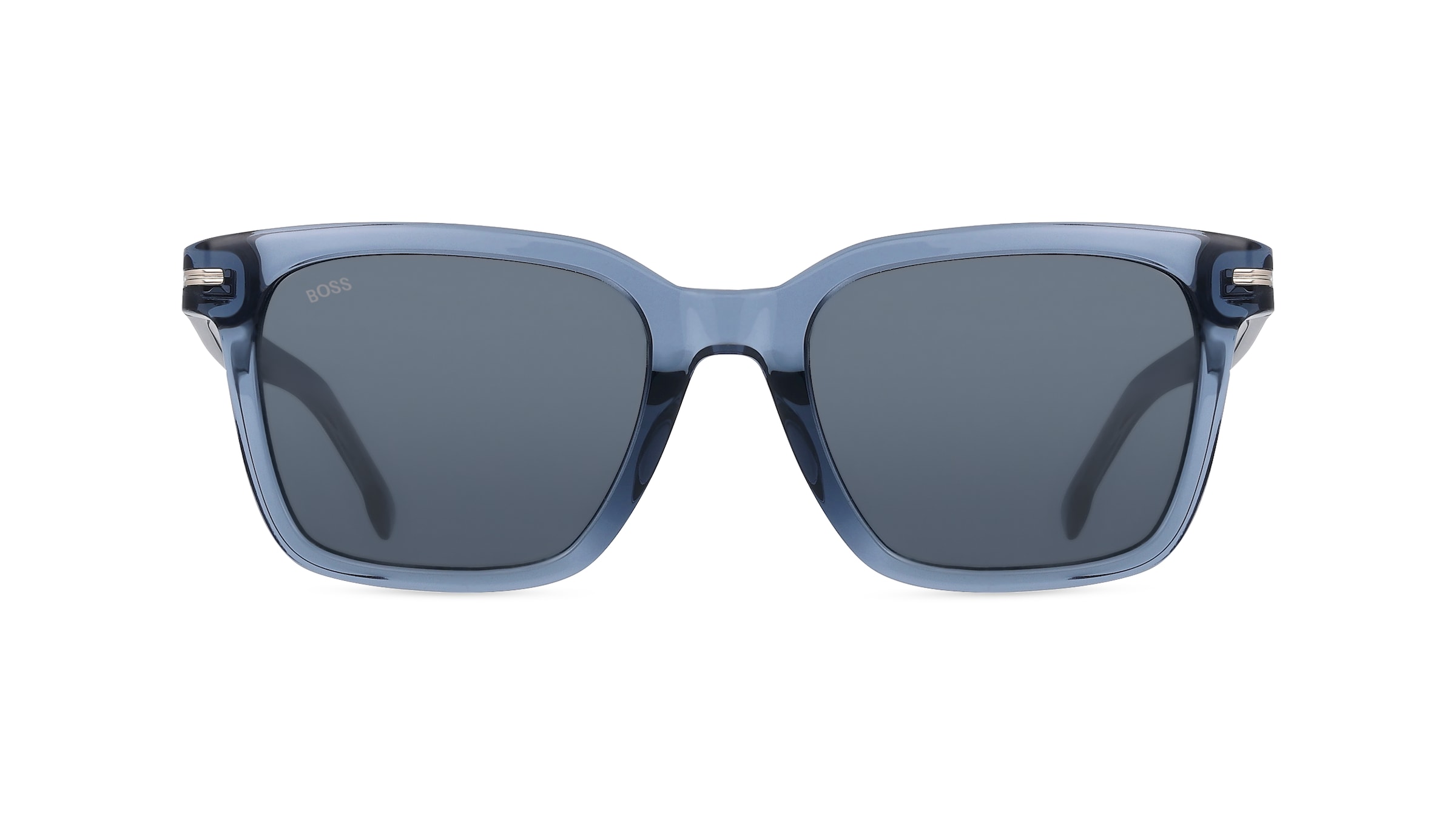 Boss 1540/F/SK Herren-Sonnenbrille Vollrand Eckig Acetat-Gestell, blau