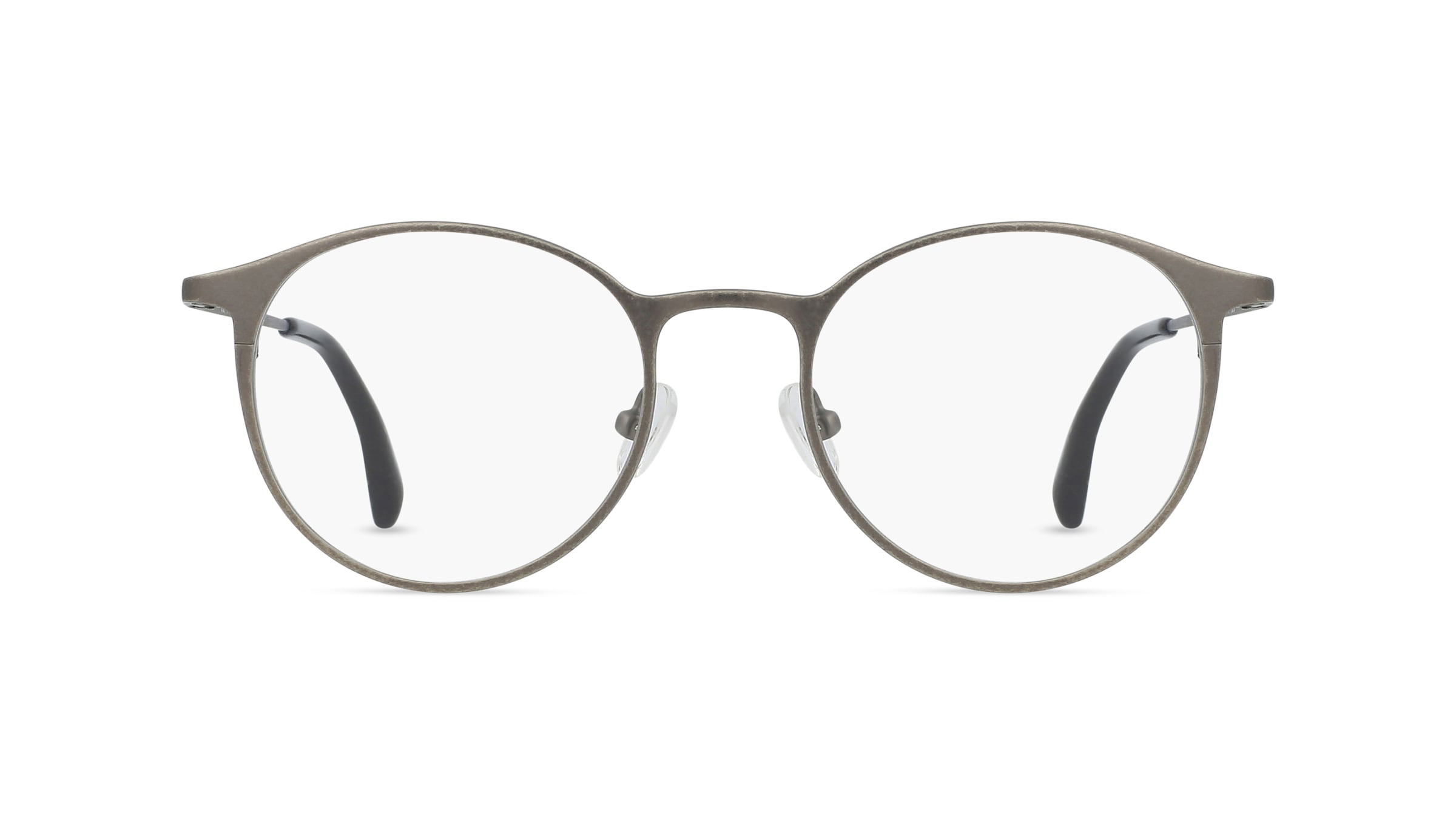 Fielmann MC 503 CL Unisex-Brille inkl. Gläser Vollrand Panto Edelstahl-Gestell 47mm/19mm/135mm, silber