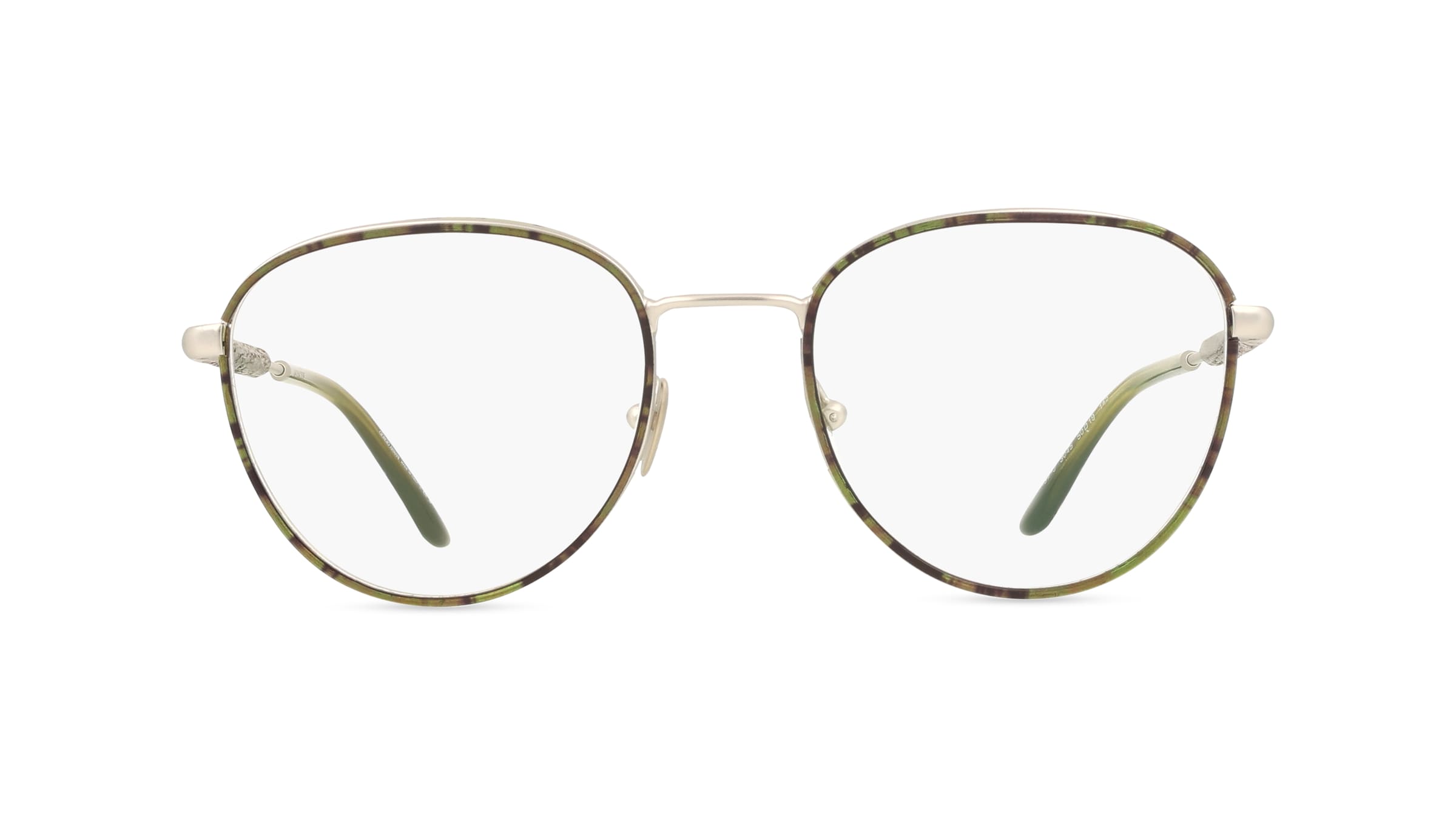 Giorgio Armani 0AR5137J Herren-Brille inkl. Gläser Vollrand Panto Edelstahl-Gestell 50/19/145, Silber