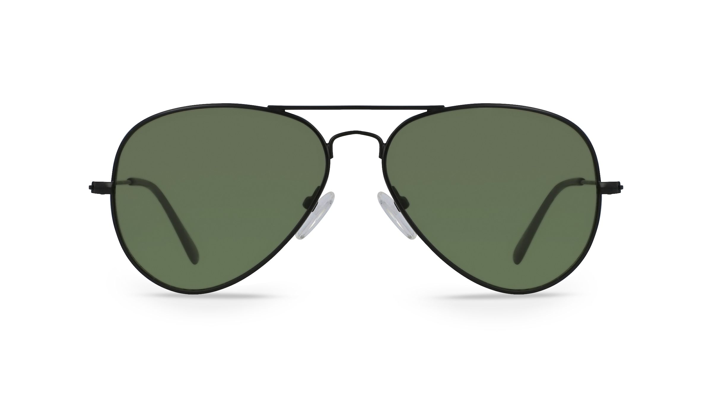 Fielmann BD 277 SUN CL Unisex-Sonnenbrille Vollrand Pilot Edelstahl-Gestell, Schwarz