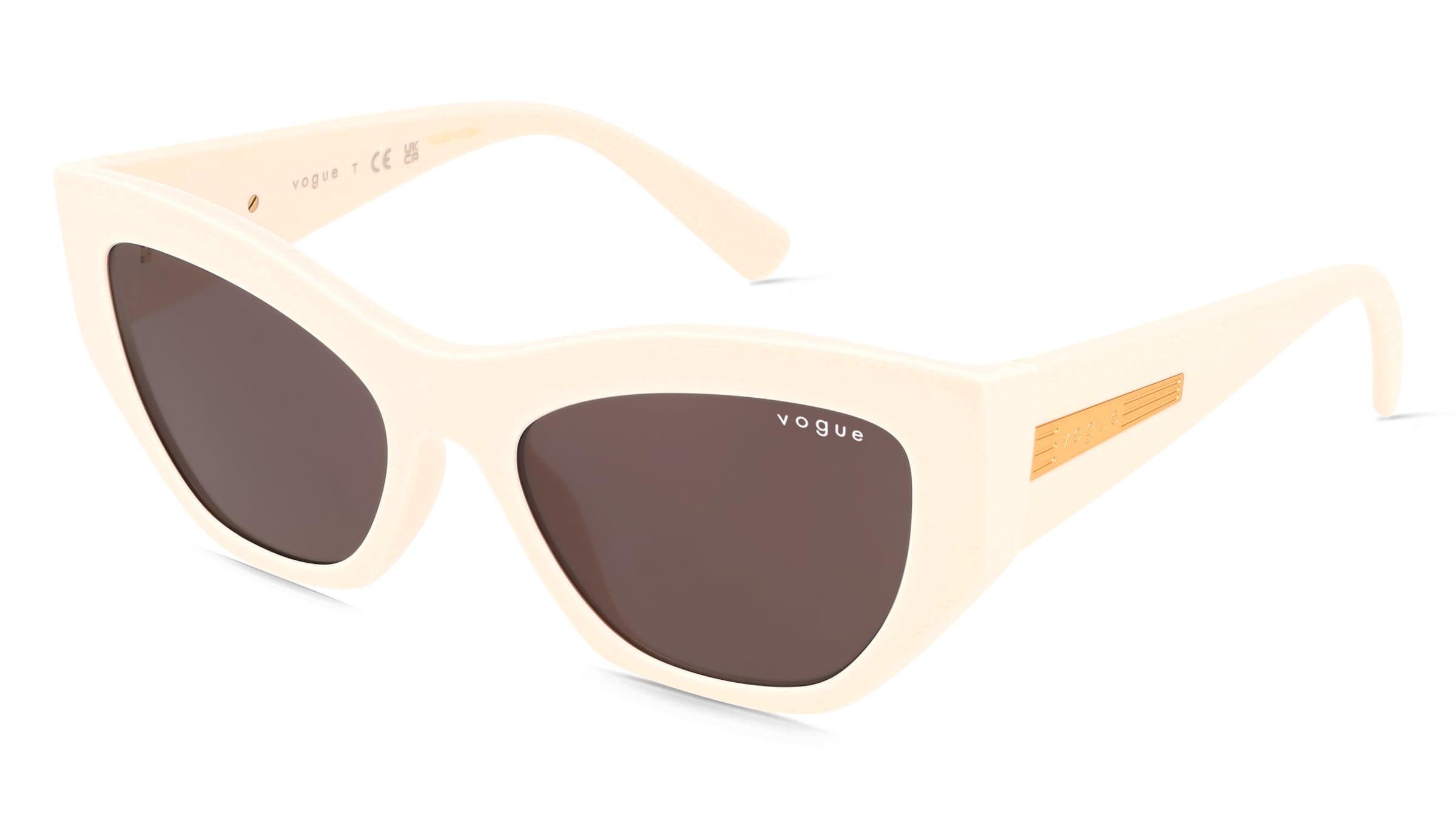 Vogue VO5607S Damen-Sonnenbrille Vollrand Geometrisch Kunststoff-Gestell, Beige