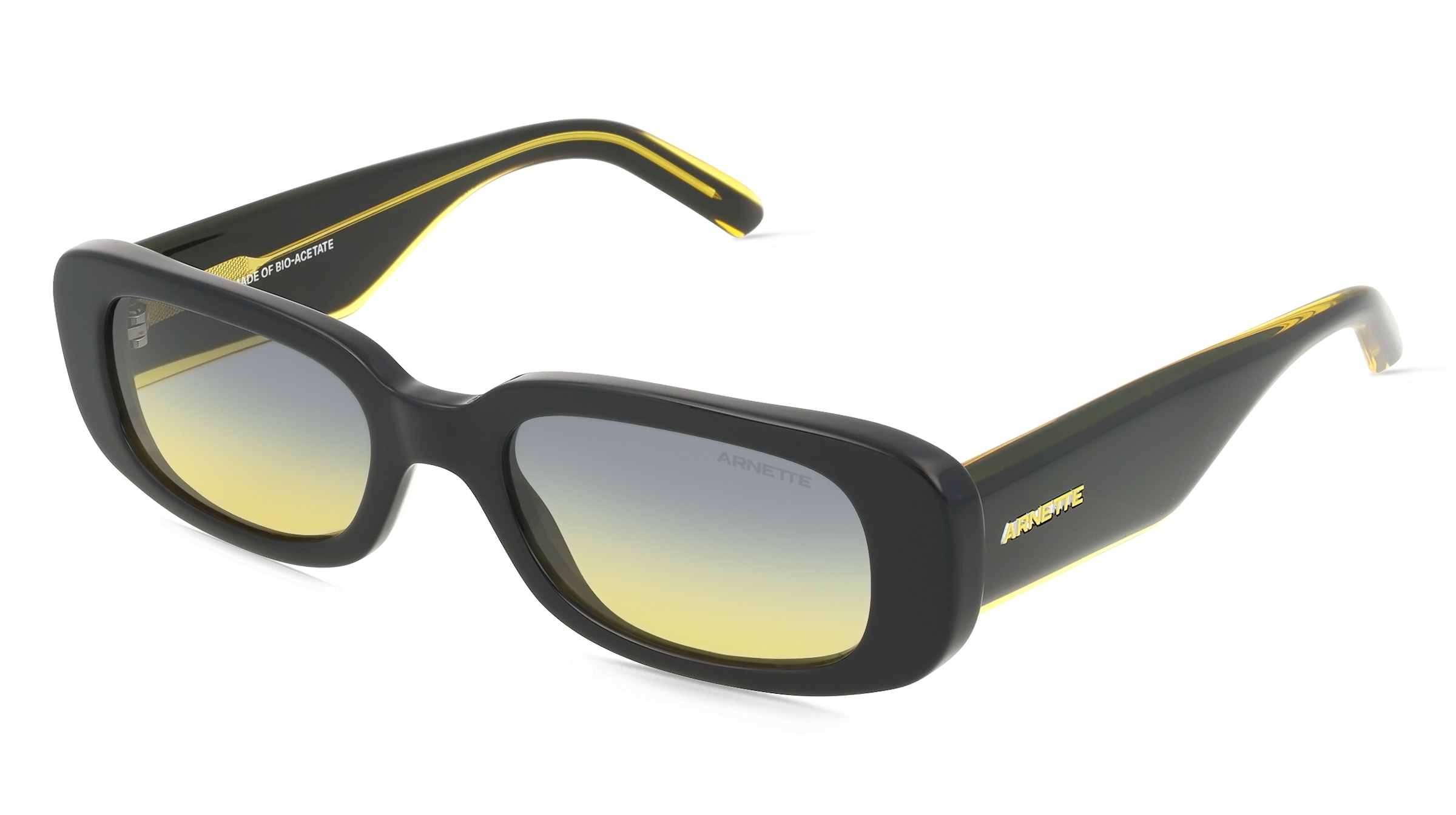 Arnette AN4317 Herren-Sonnenbrille Vollrand Quadratisch Acetat-Gestell, Schwarz