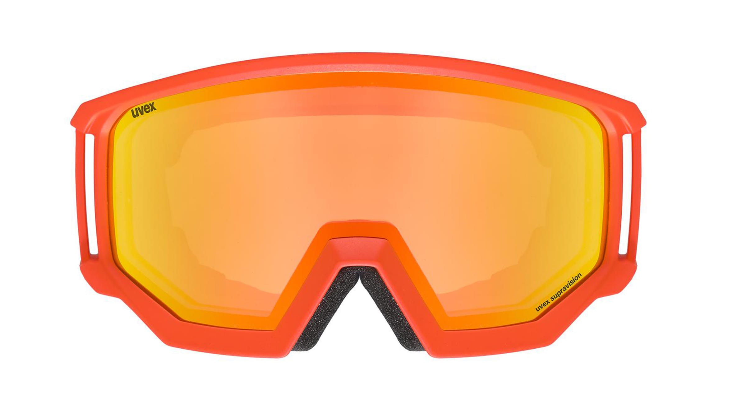 Uvex Athletic FM Unisex-Skibrille Vollrand Monoscheibe Kunststoff-Gestell, rot