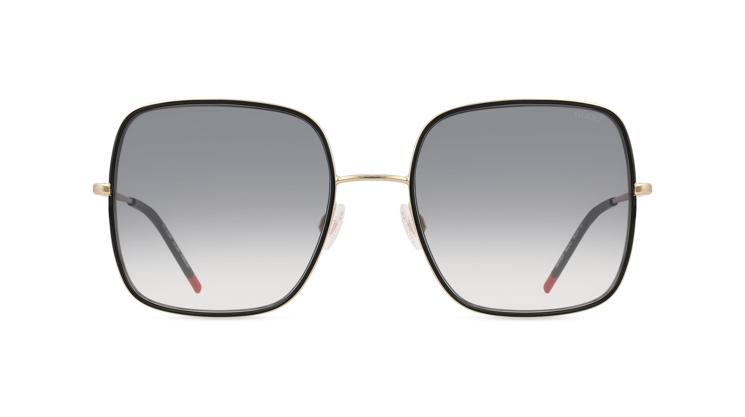 Hugo HG 1293/S Damen-Sonnenbrille Vollrand Eckig Metall-Gestell, gold