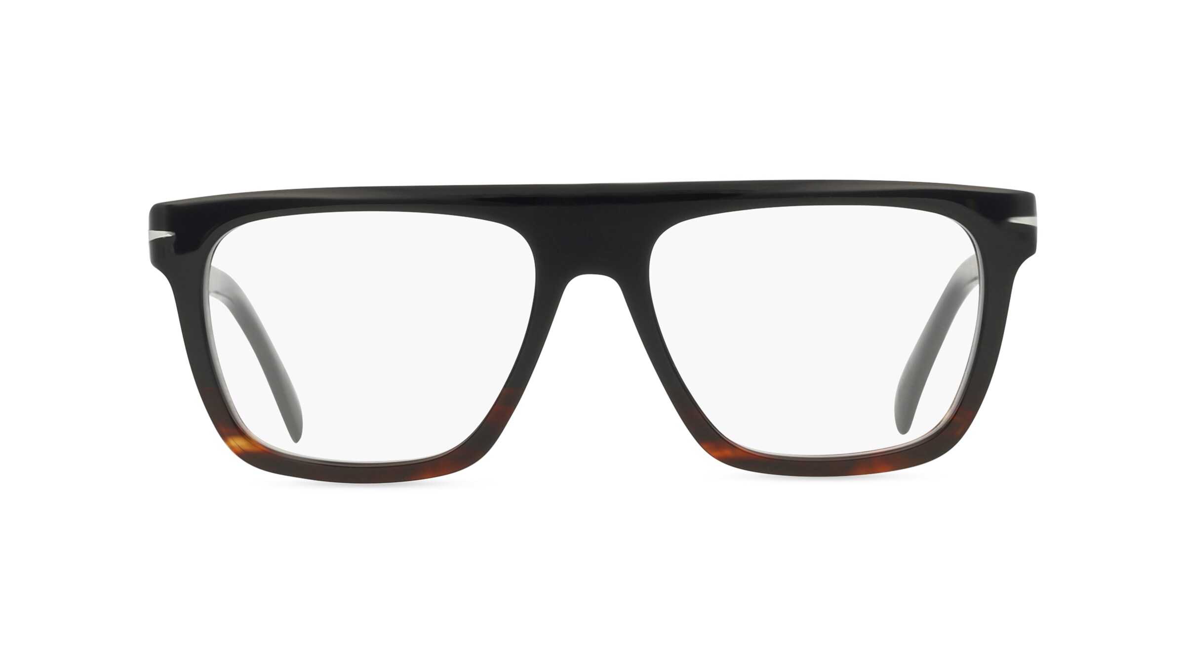 David Beckham DB 7096 Herren-Brille inkl. Gläser Vollrand Eckig Acetat-Gestell 53mm/16mm/145mm, schwarz