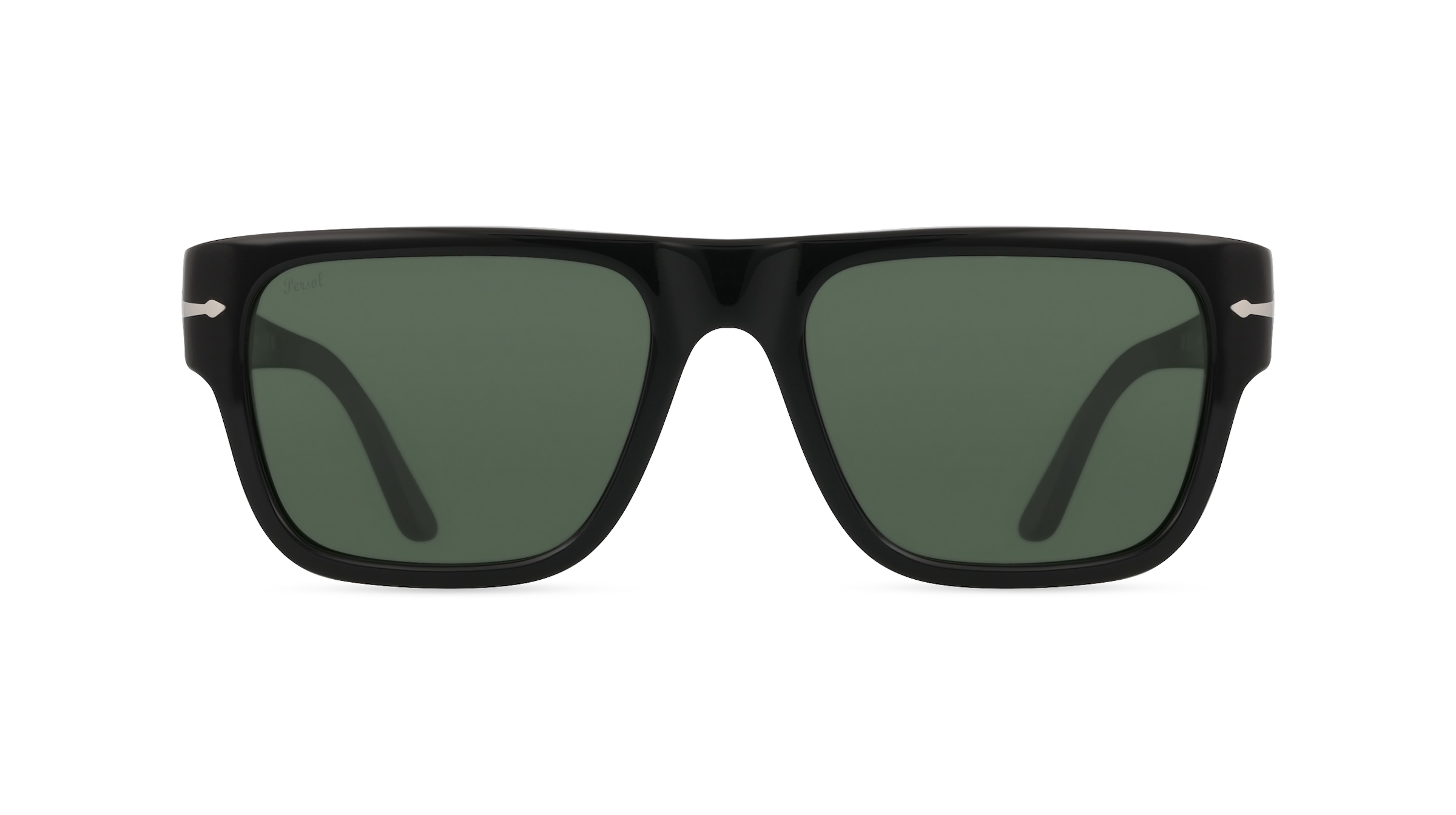 Persol 0PO3348S Unisex-Sonnenbrille Vollrand Quadratisch Acetat-Gestell, schwarz