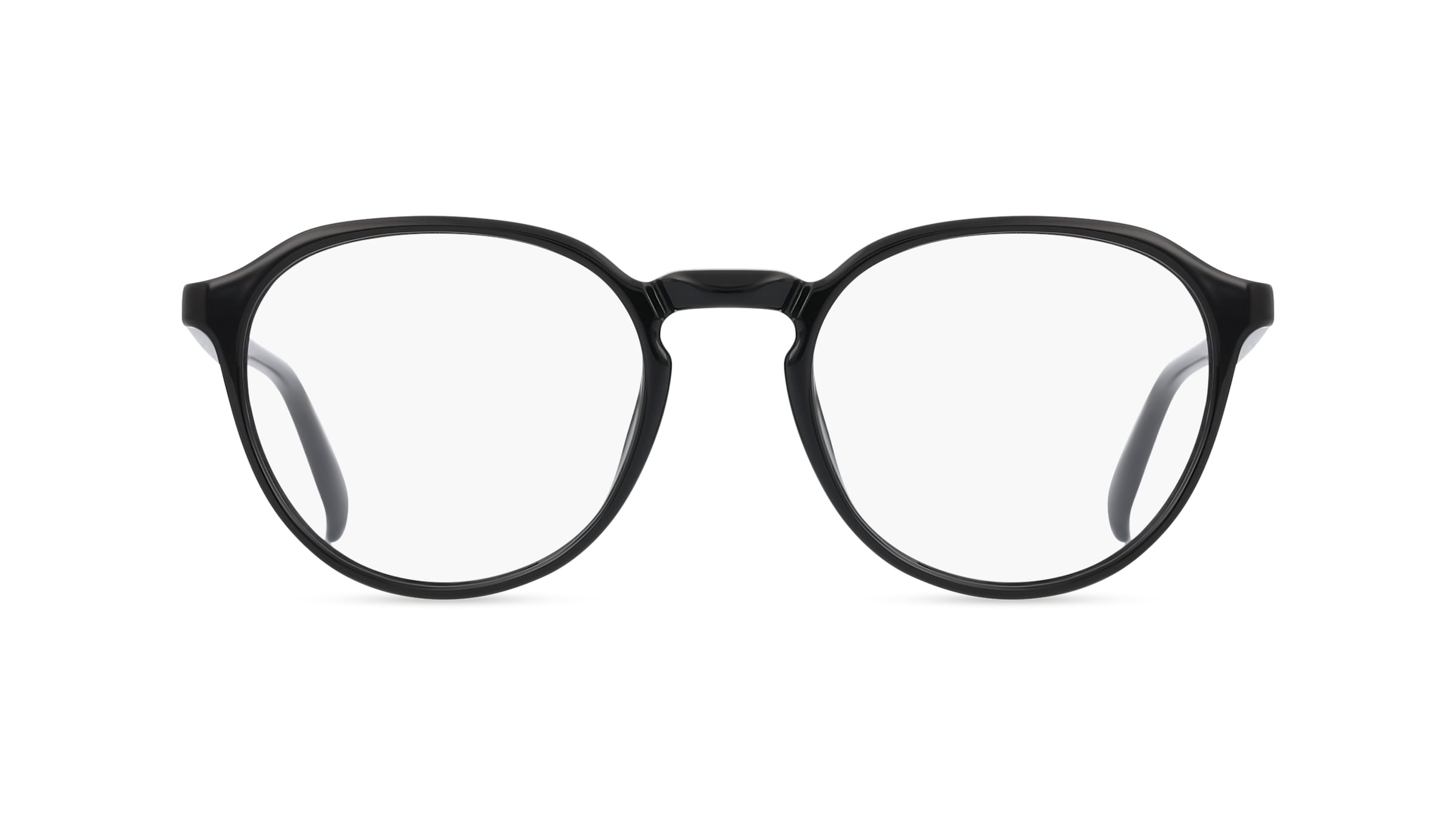 Fielmann BD 536 CL Unisex-Brille inkl. Gläser Vollrand Panto Propionat-Gestell 50mm/19mm/145mm, schwarz