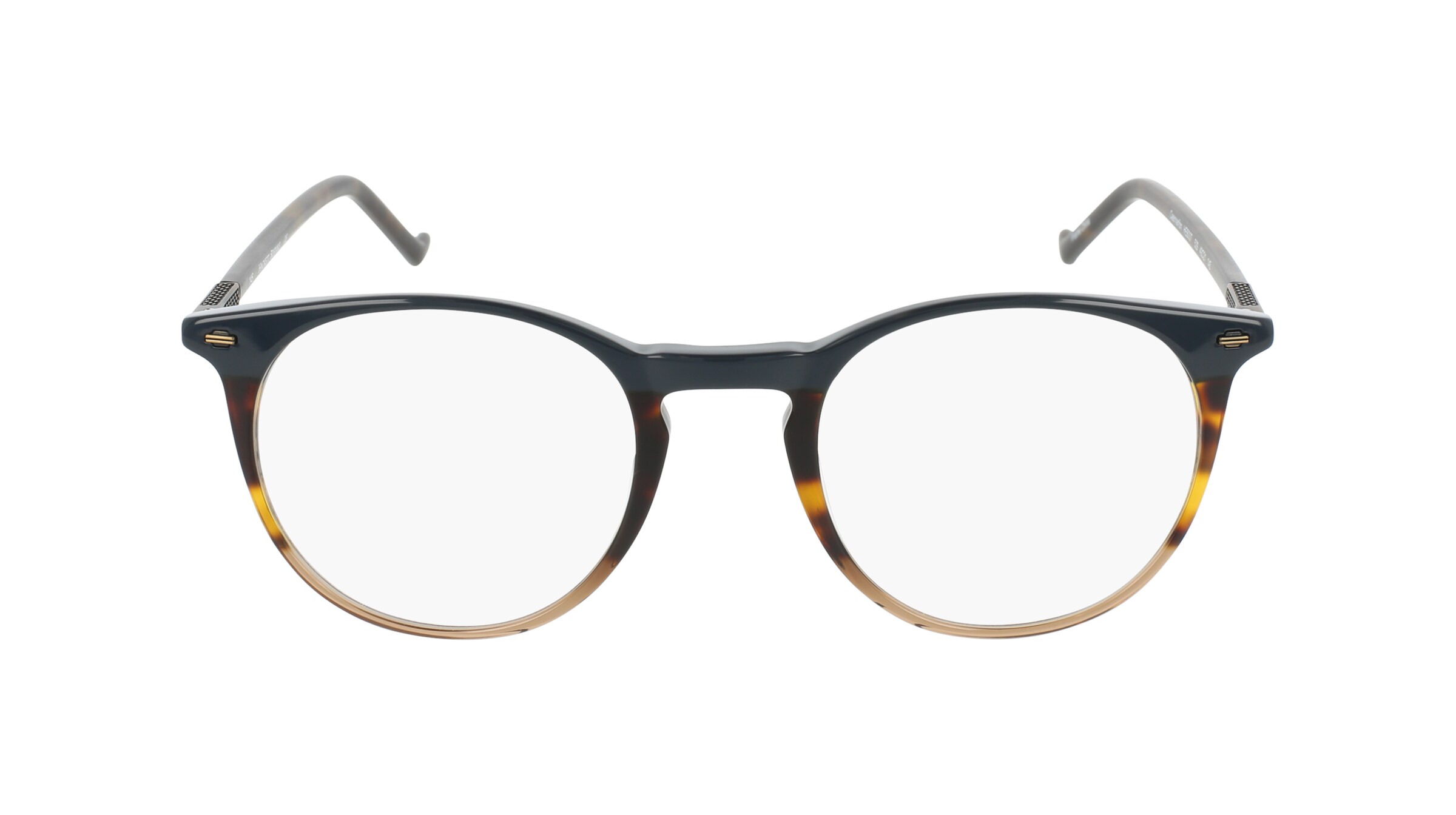 Hackett 337 Herren-Brille inkl. Gläser Vollrand Rund Acetat-Gestell 49mm/21mm/145mm, grün