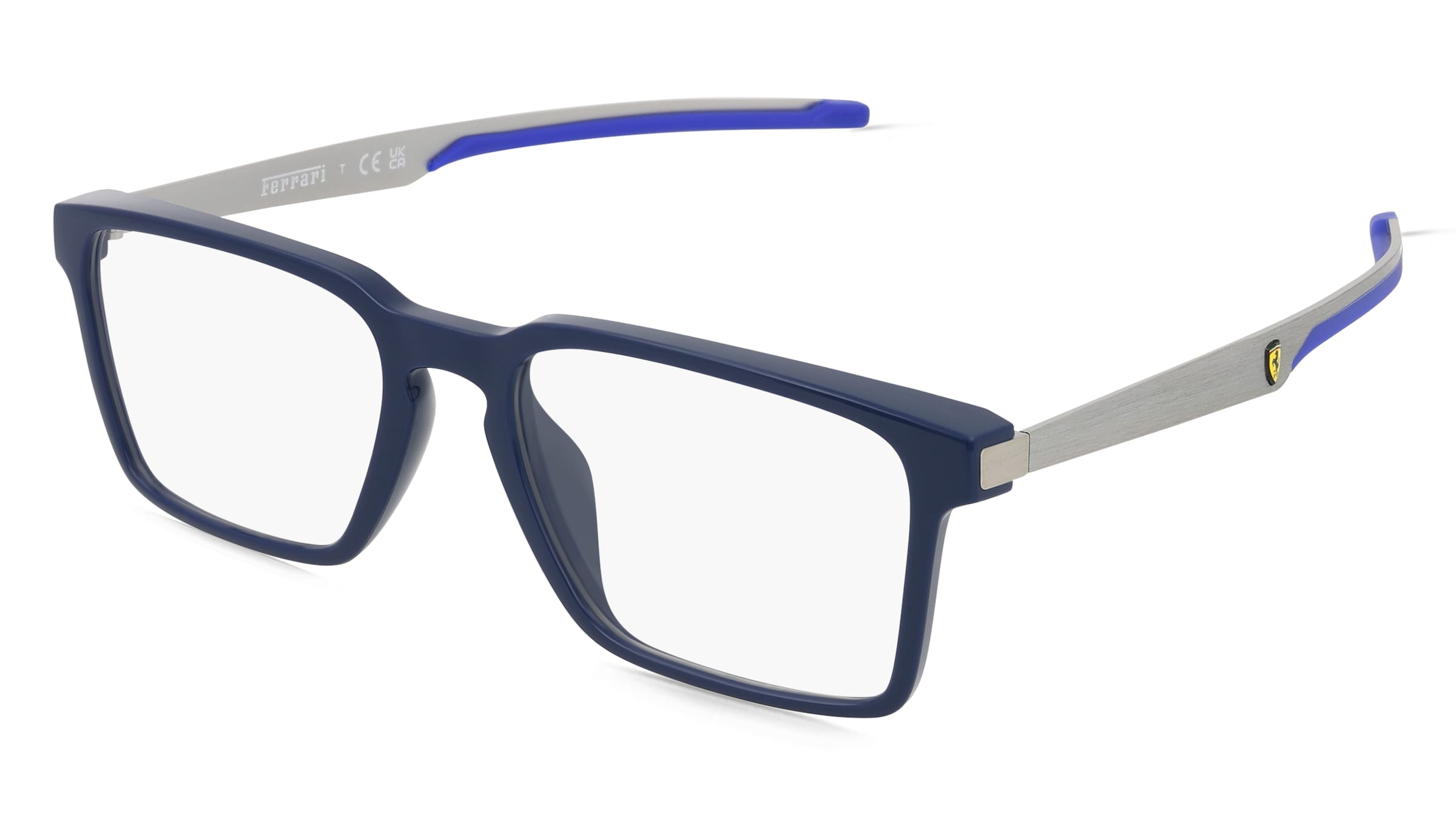 Scuderia Ferrari 0FZ8005U Herren-Brille inkl. Gläser Vollrand Quadratisch Acetat-Gestell 54/18/145, Blau