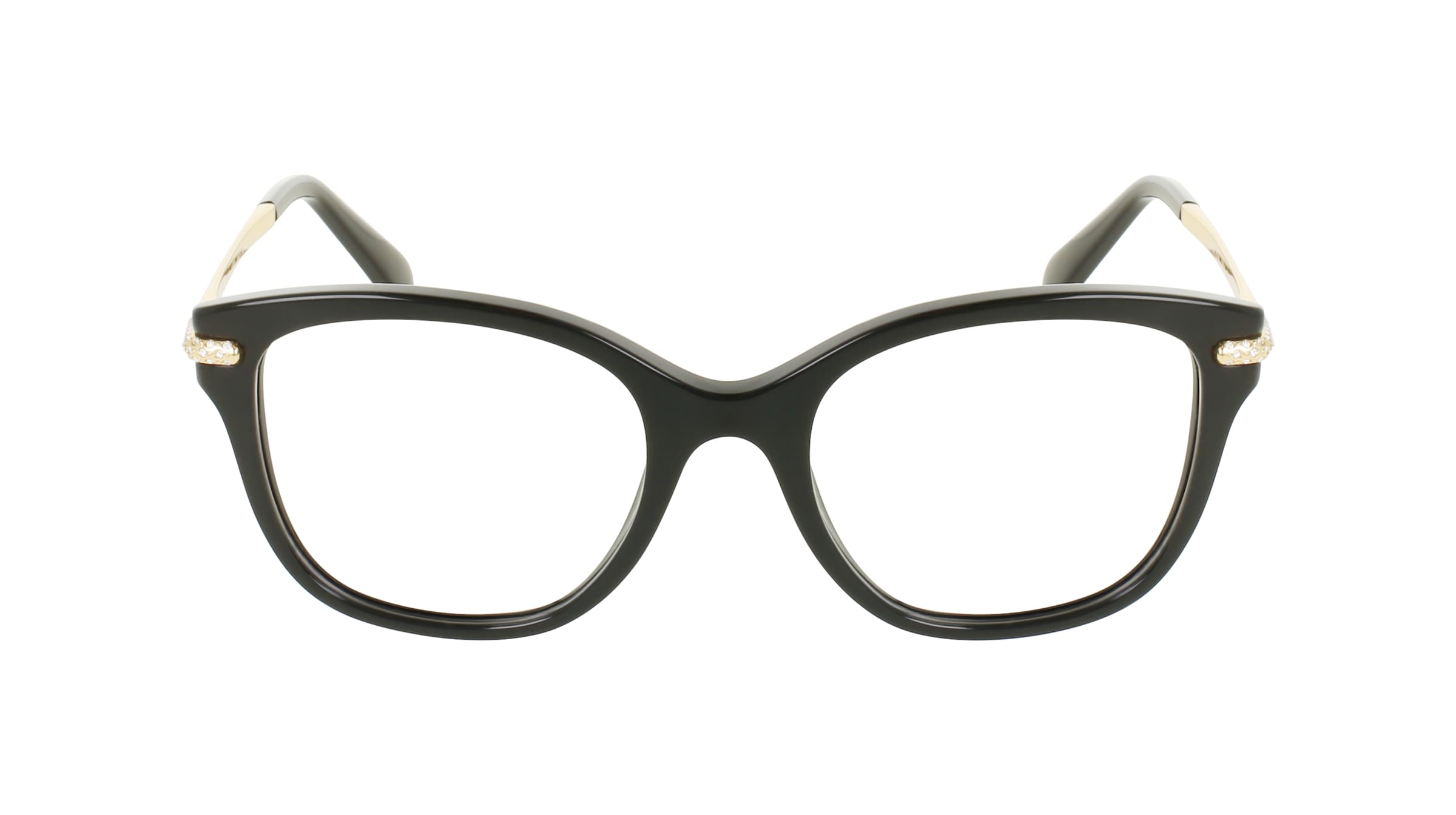 Swarovski 0SK2044 Damen-Brille inkl. Gläser Vollrand Quadratisch Acetat-Gestell 51/19/135, schwarz
