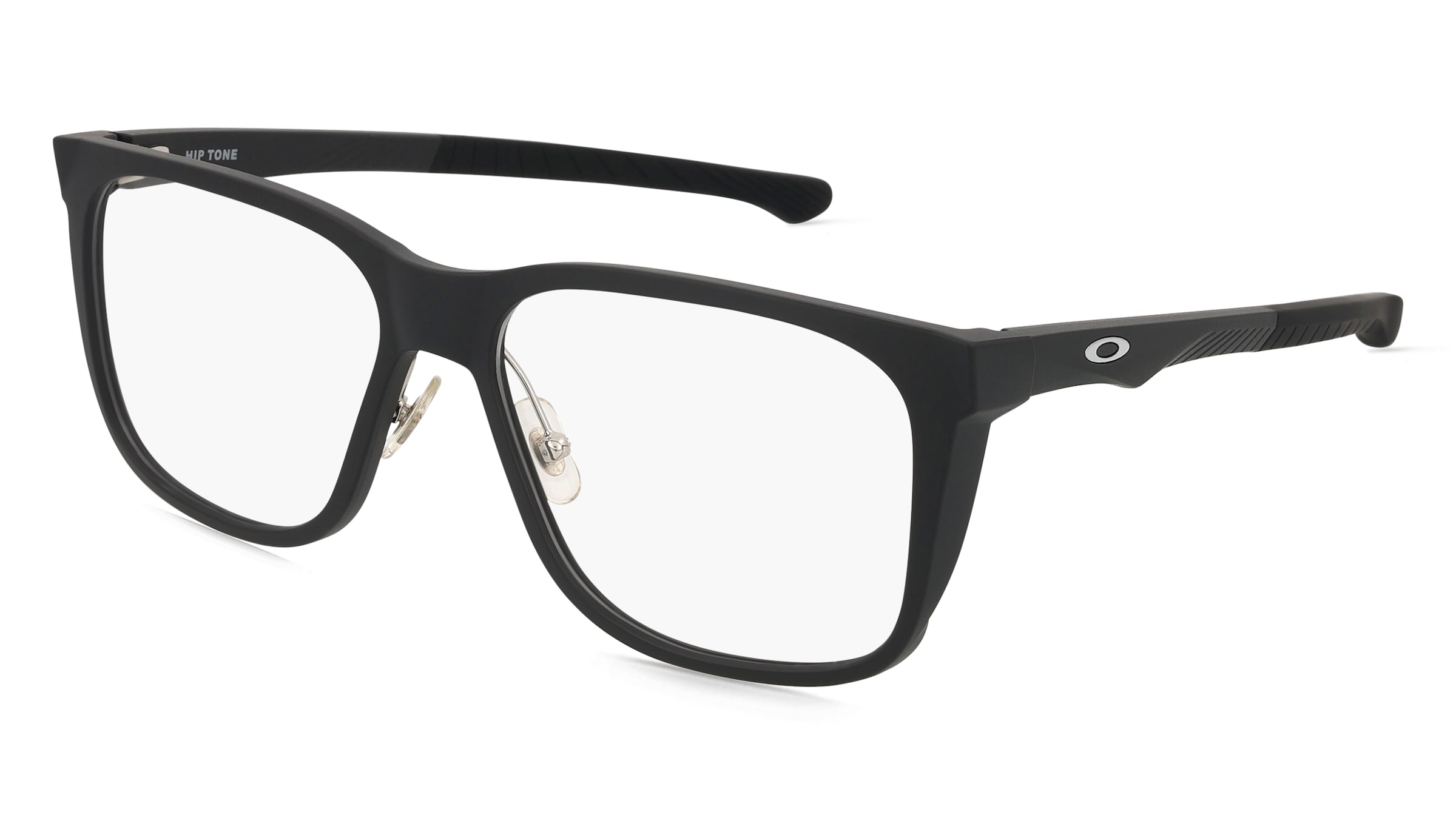 Oakley 0OX8182 HIP TONE Herren-Brille inkl. Gläser Vollrand Quadratisch Kunststoff-Gestell 58/16/155, Schwarz