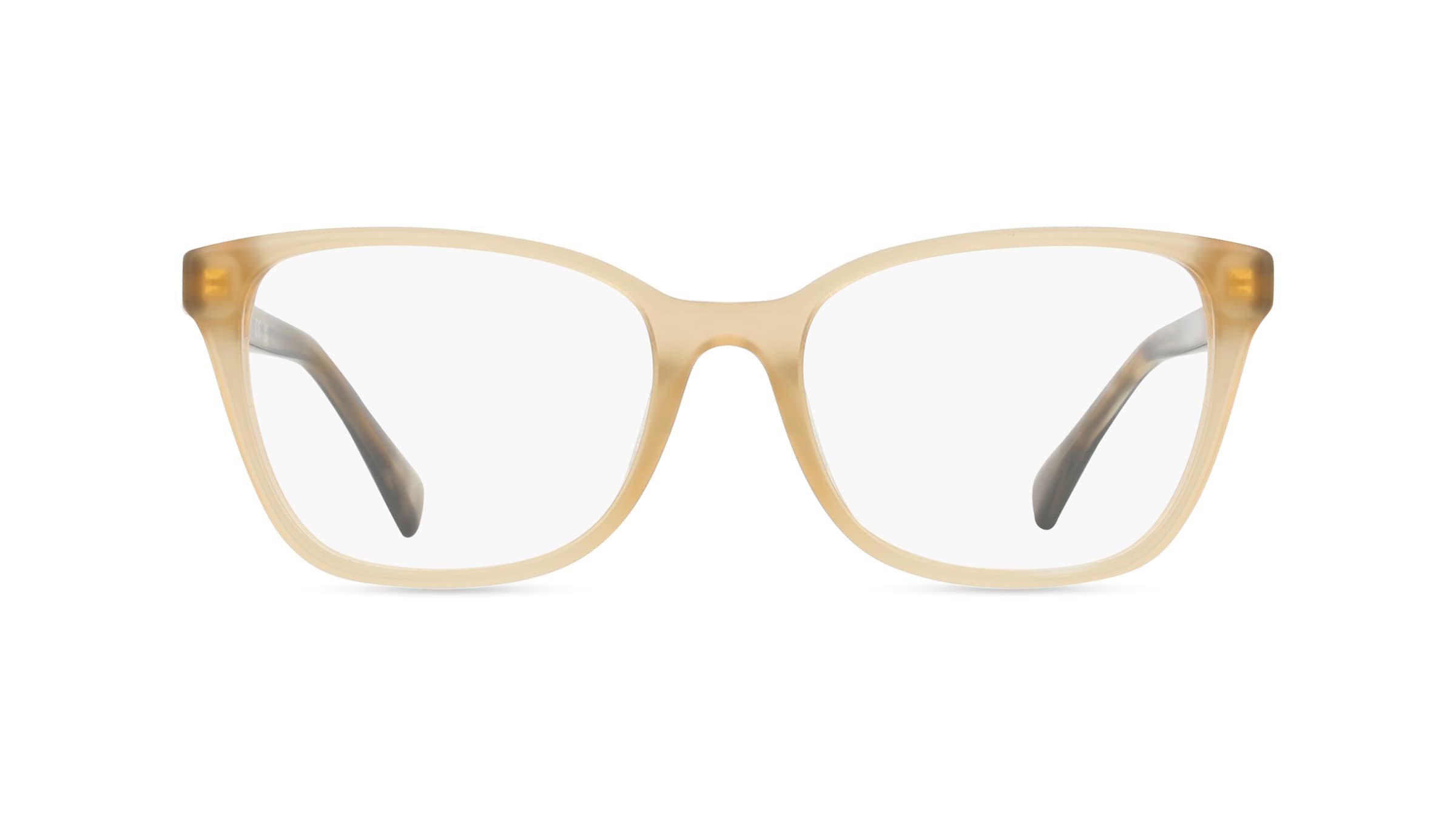 Ralph RA7137U Damen-Brille inkl. Gläser Vollrand Cateye Acetat-Gestell 53mm/18mm/145mm, gelb