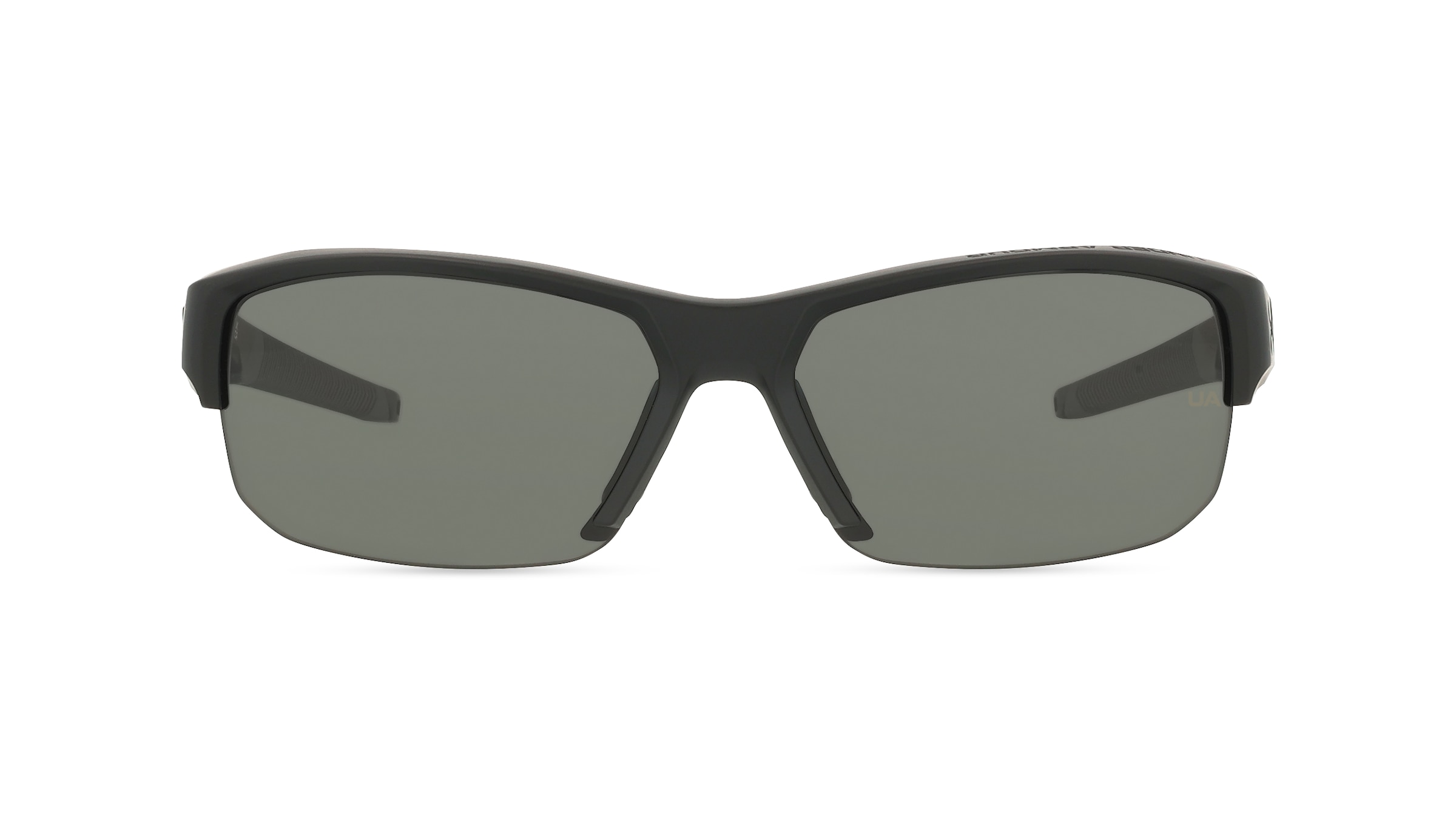 Under Armour UA FANATICAL II Herren-Sonnenbrille Halbrand Rechteckig Kunststoff-Gestell, Schwarz