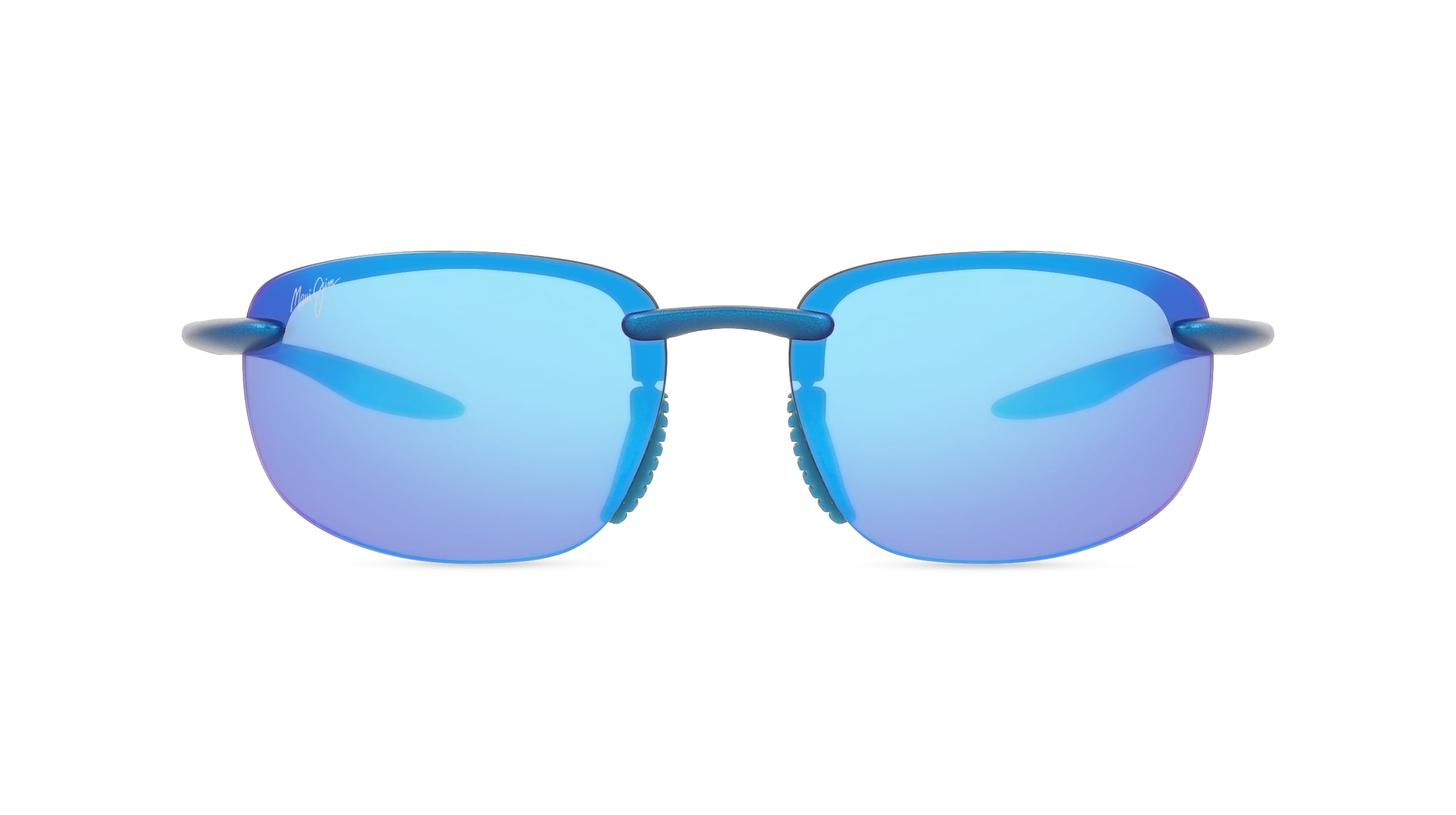 Maui Jim MJ0676S HOOKIPA ULTRA Damen-Sonnenbrille Vollrand Oval Kunststoff-Gestell, Blau